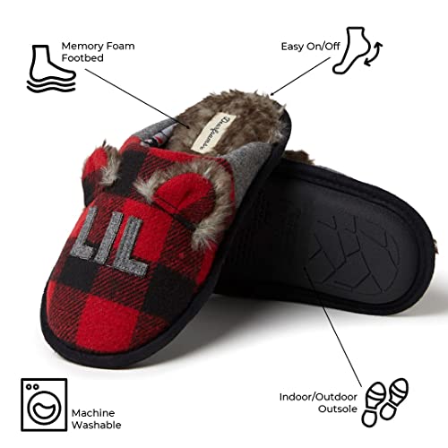 Dearfoams Kids and Toddlers Lil Bear Baby Bear Christmas Holiday Matching Pajama Family Bear Slipper