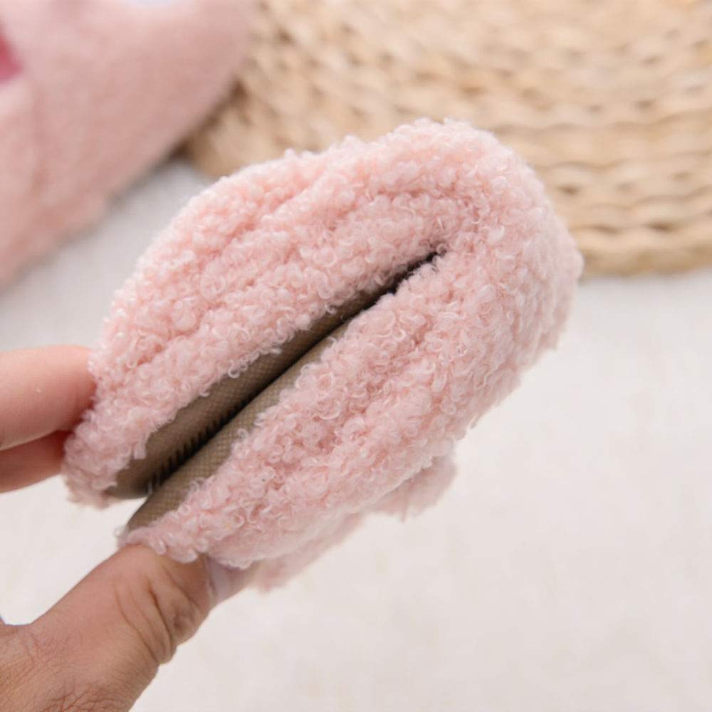 Baby Girls' House Slippers with Non-Slip Rubber