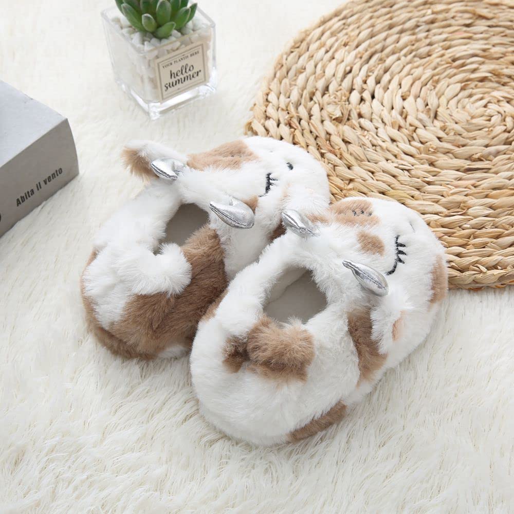 Girls Slippers Fuzzy Warm Soft Slipper