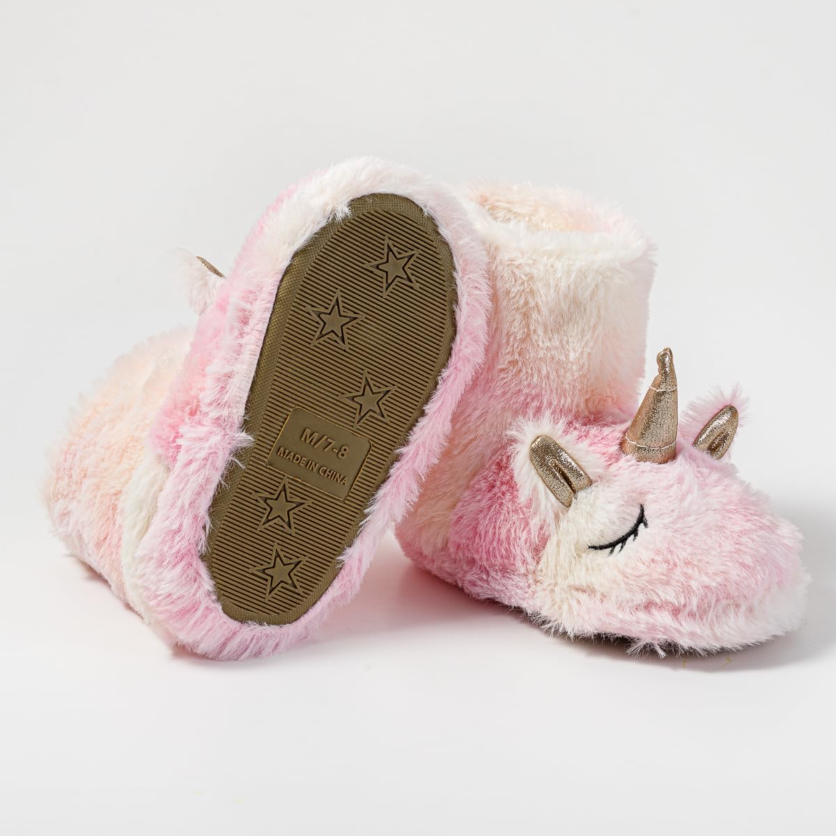 Girls Slippers Fuzzy Warm Soft Slipper