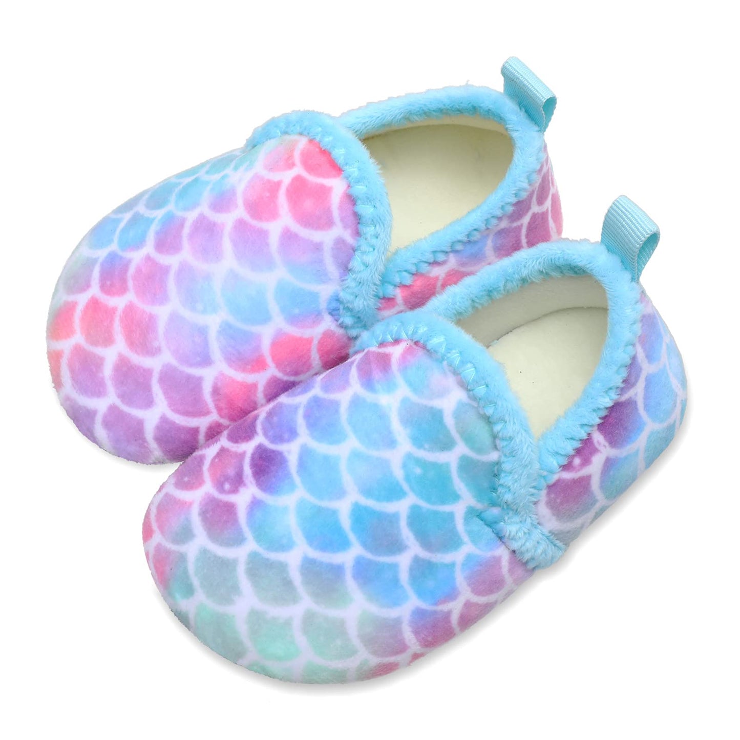 L-RUN Toddler Boys Girls House Slippers Indoor Home Shoes Warm Slipper Socks for Kids Baby Soft Winter Warm Walking Shoes