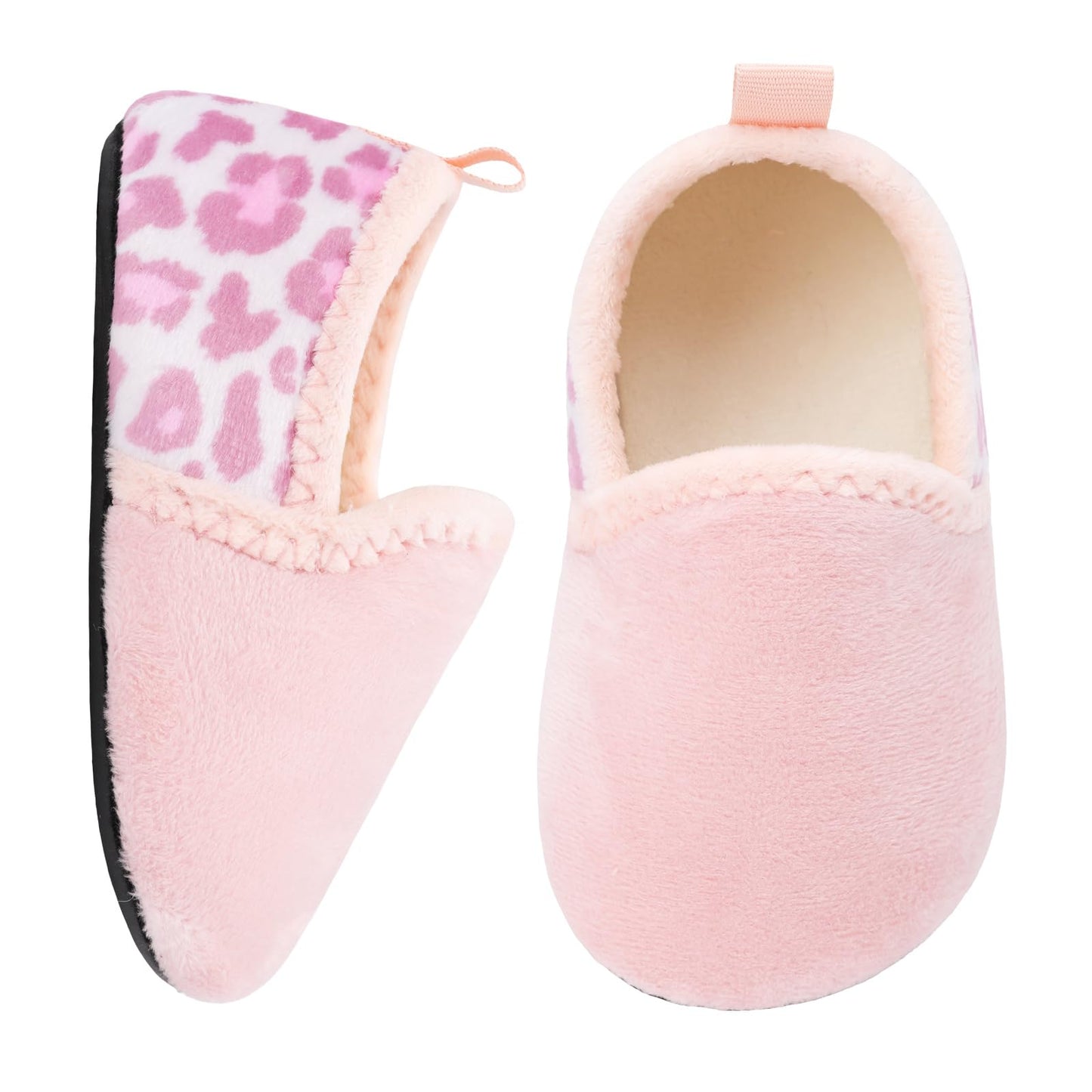 L-RUN Toddler Boys Girls House Slippers Indoor Home Shoes Warm Slipper Socks for Kids Baby Soft Winter Warm Walking Shoes