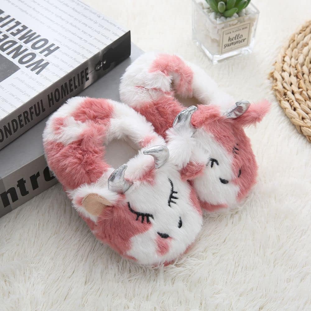 Girls Slippers Fuzzy Warm Soft Slipper