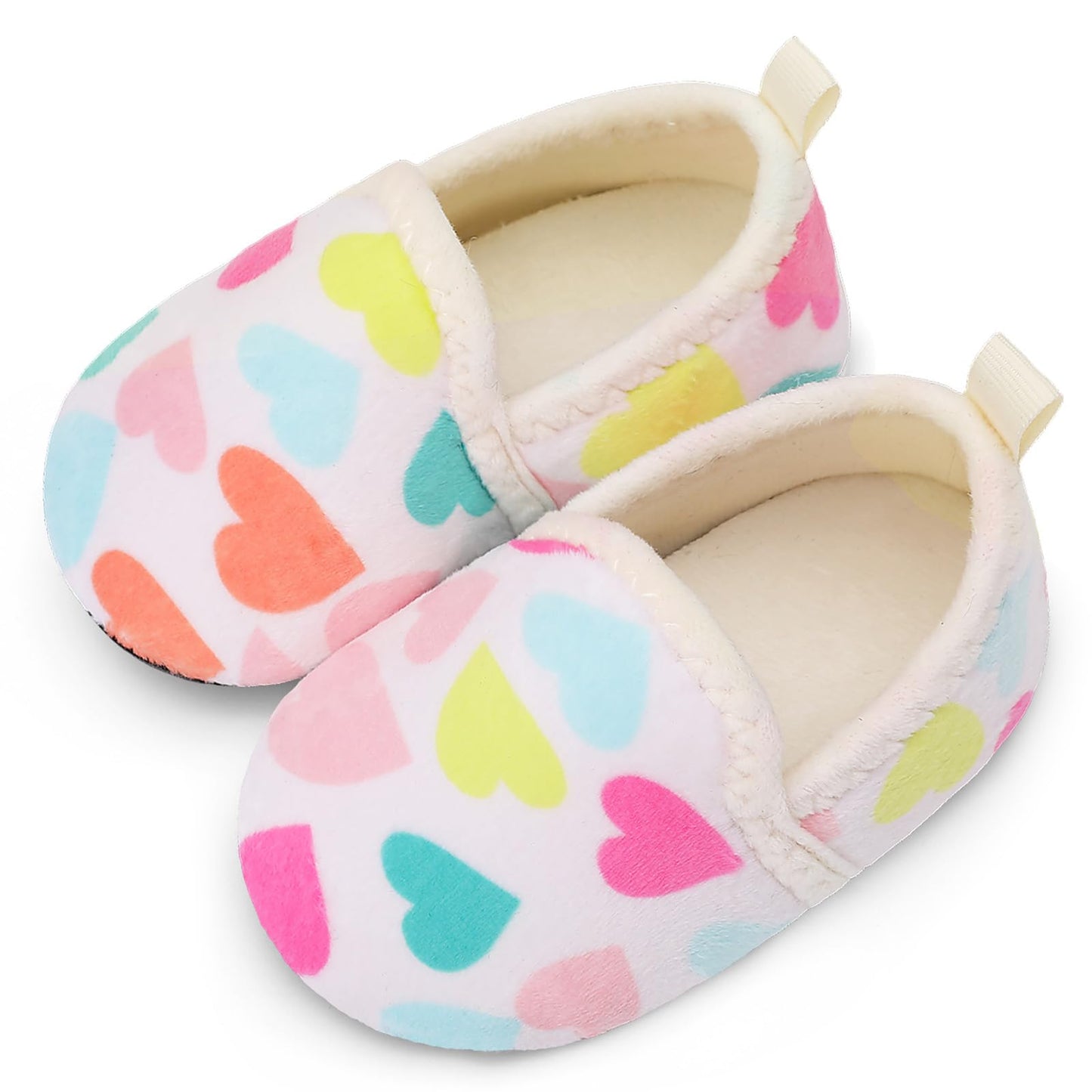 L-RUN Toddler Boys Girls House Slippers Indoor Home Shoes Warm Slipper Socks for Kids Baby Soft Winter Warm Walking Shoes