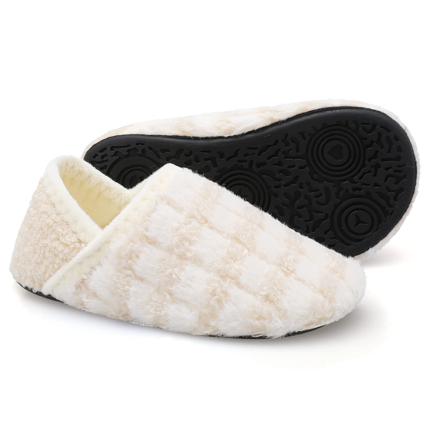 L-RUN Toddler Boys Girls House Slippers Indoor Home Shoes Warm Slipper Socks for Kids Baby Soft Winter Warm Walking Shoes
