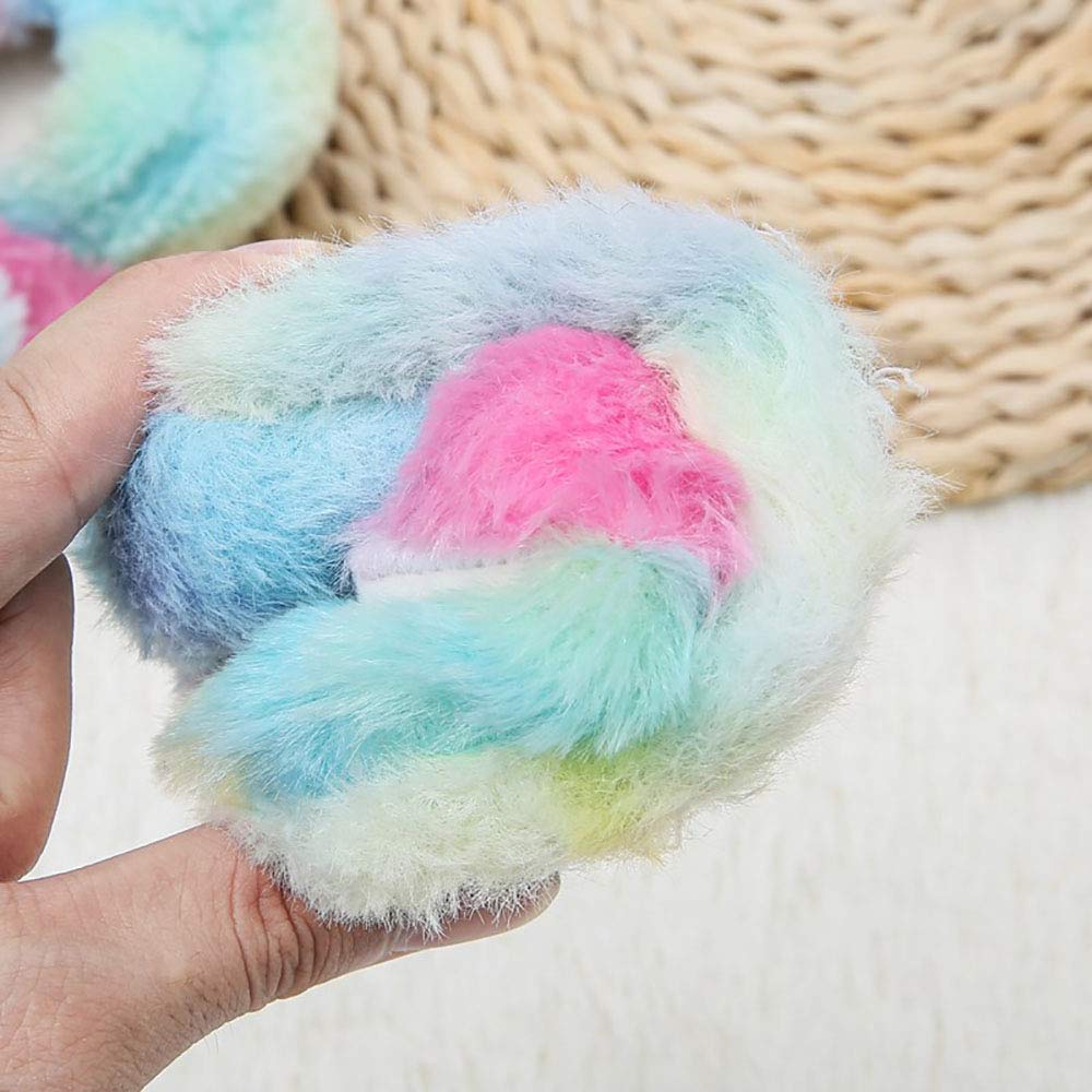 Baby Girls' House Slippers with Non-Slip Rubber