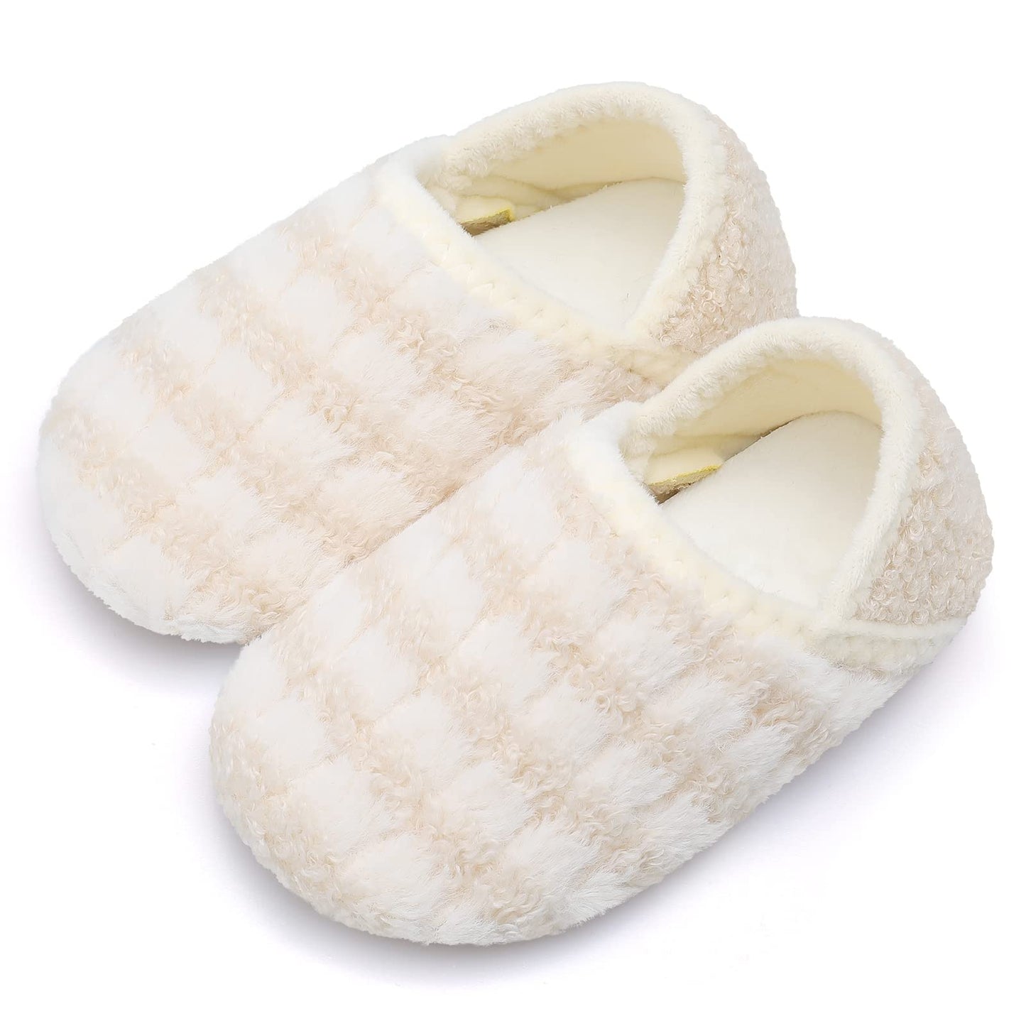 L-RUN Toddler Boys Girls House Slippers Indoor Home Shoes Warm Slipper Socks for Kids Baby Soft Winter Warm Walking Shoes