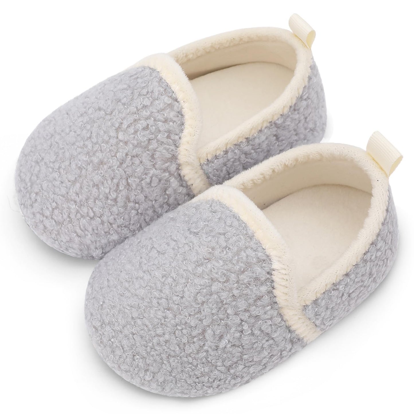 L-RUN Toddler Boys Girls House Slippers Indoor Home Shoes Warm Slipper Socks for Kids Baby Soft Winter Warm Walking Shoes