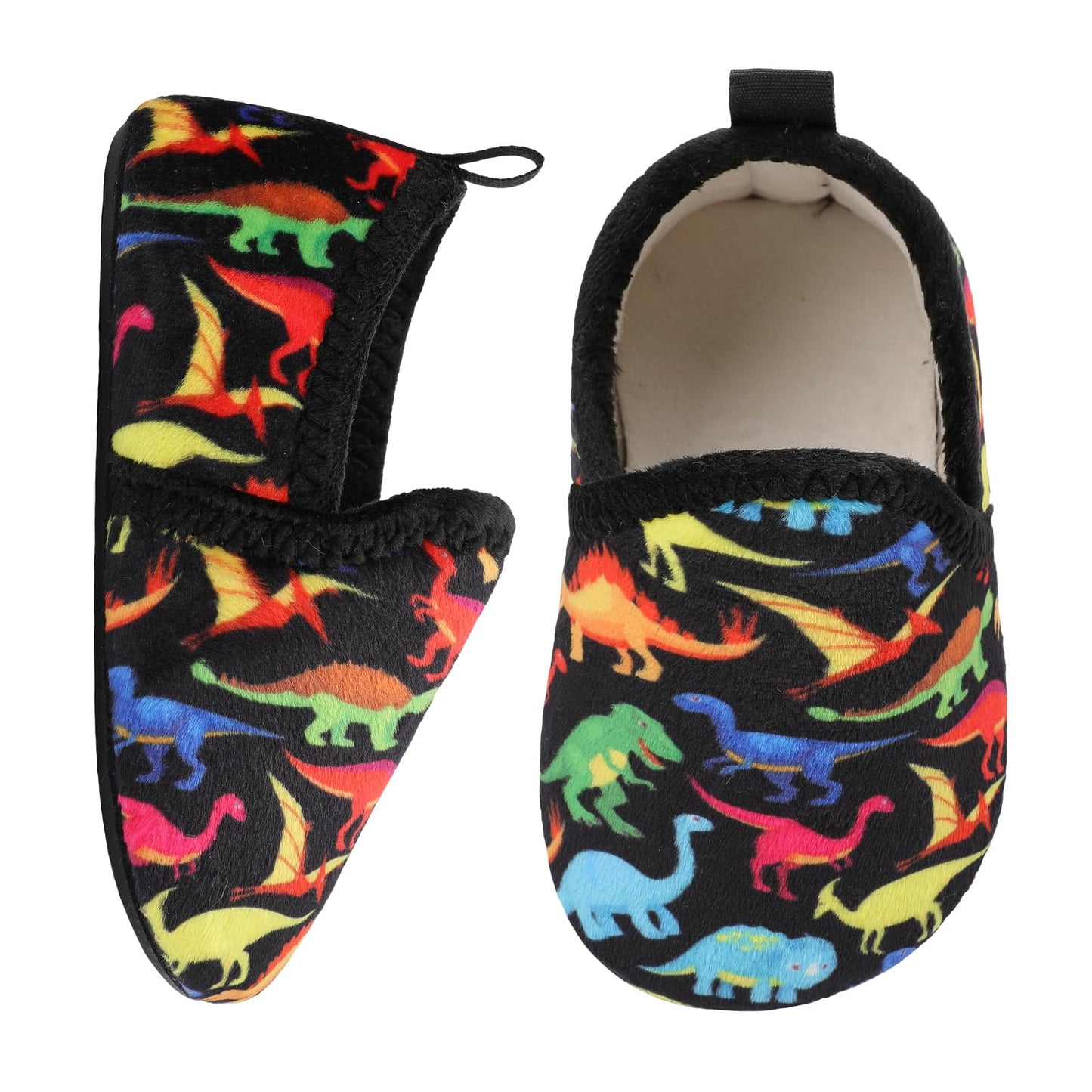 L-RUN Toddler Boys Girls House Slippers Indoor Home Shoes Warm Slipper Socks for Kids Baby Soft Winter Warm Walking Shoes