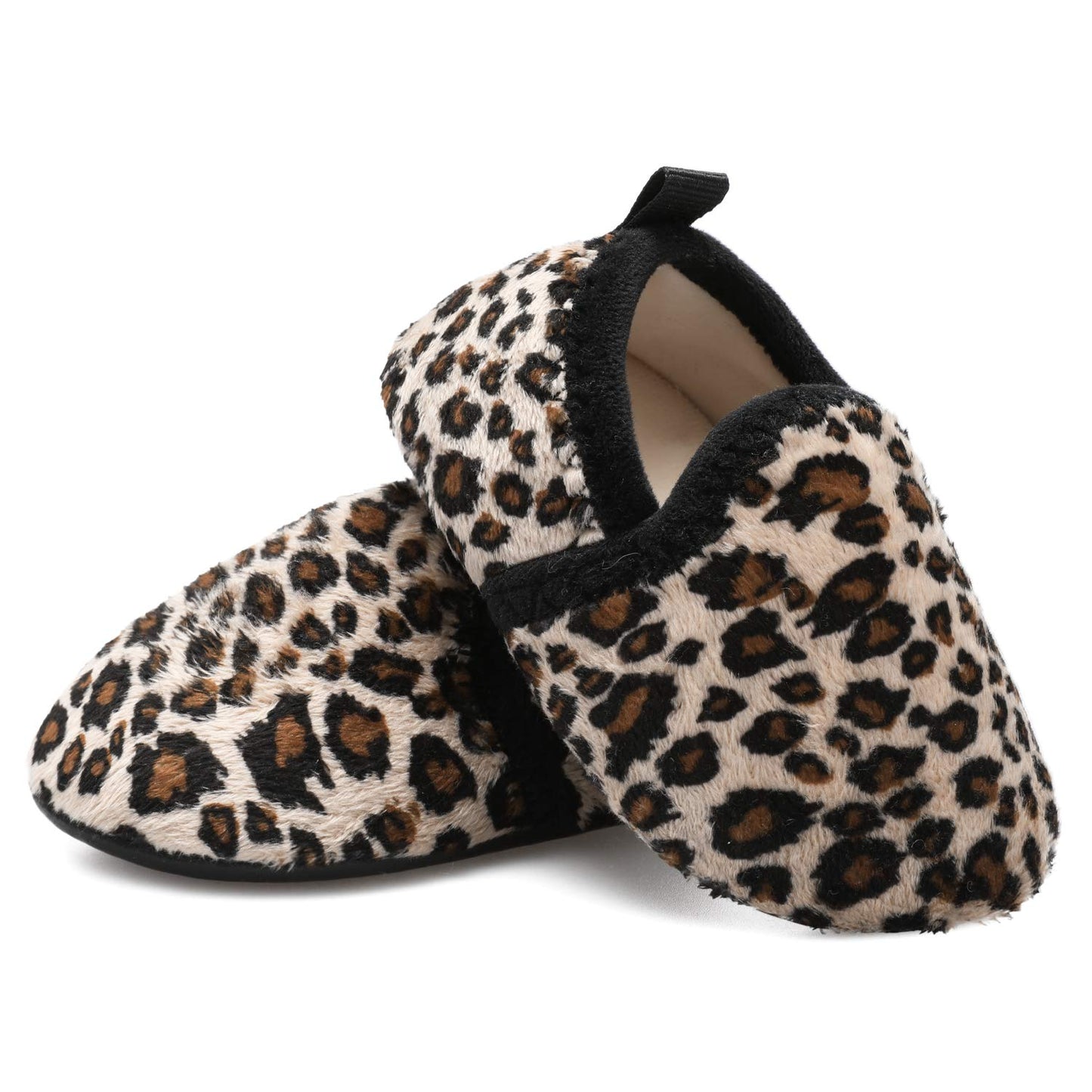 L-RUN Toddler Boys Girls House Slippers Indoor Home Shoes Warm Slipper Socks for Kids Baby Soft Winter Warm Walking Shoes