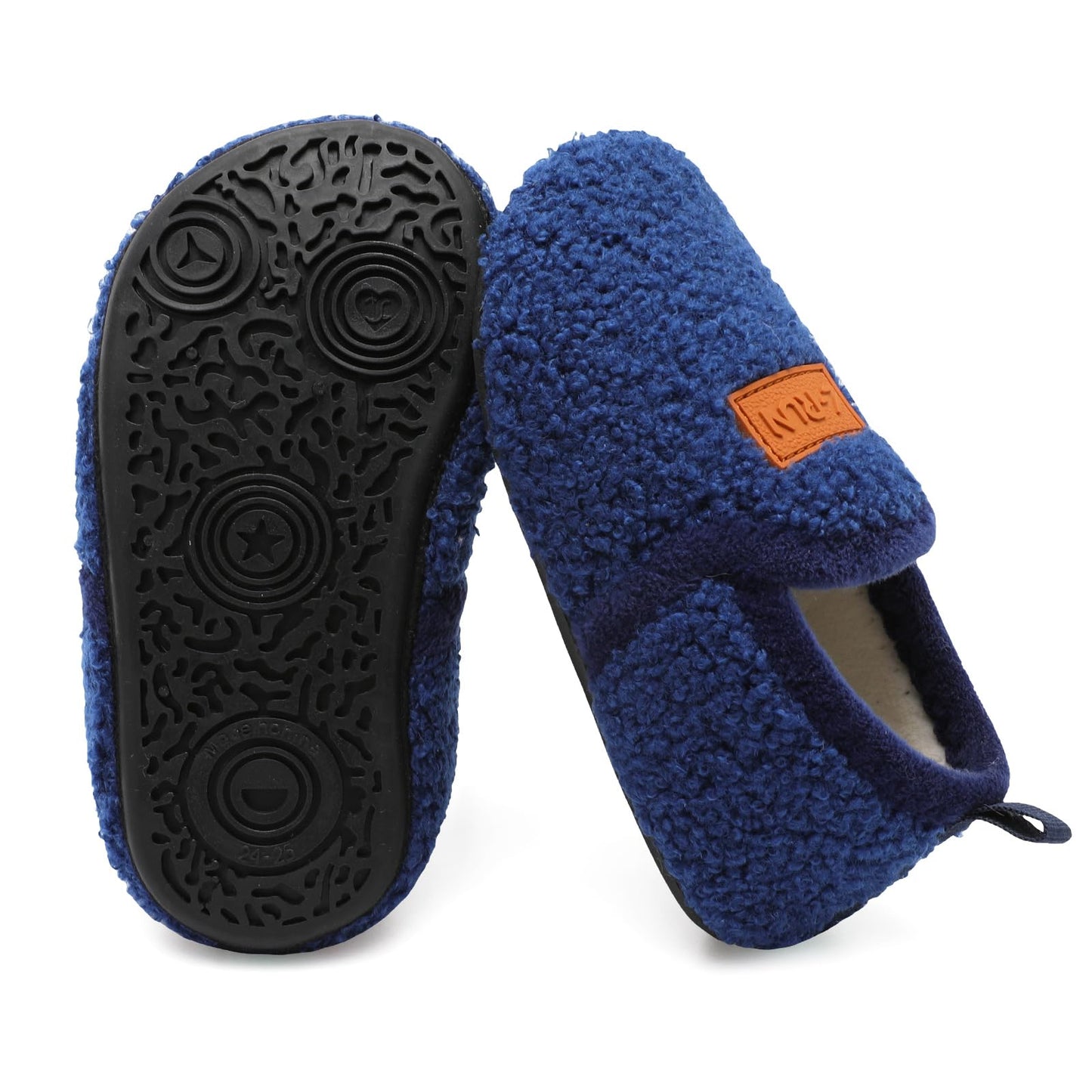 L-RUN Toddler Boys Girls House Slippers Indoor Home Shoes Warm Slipper Socks for Kids Baby Soft Winter Warm Walking Shoes