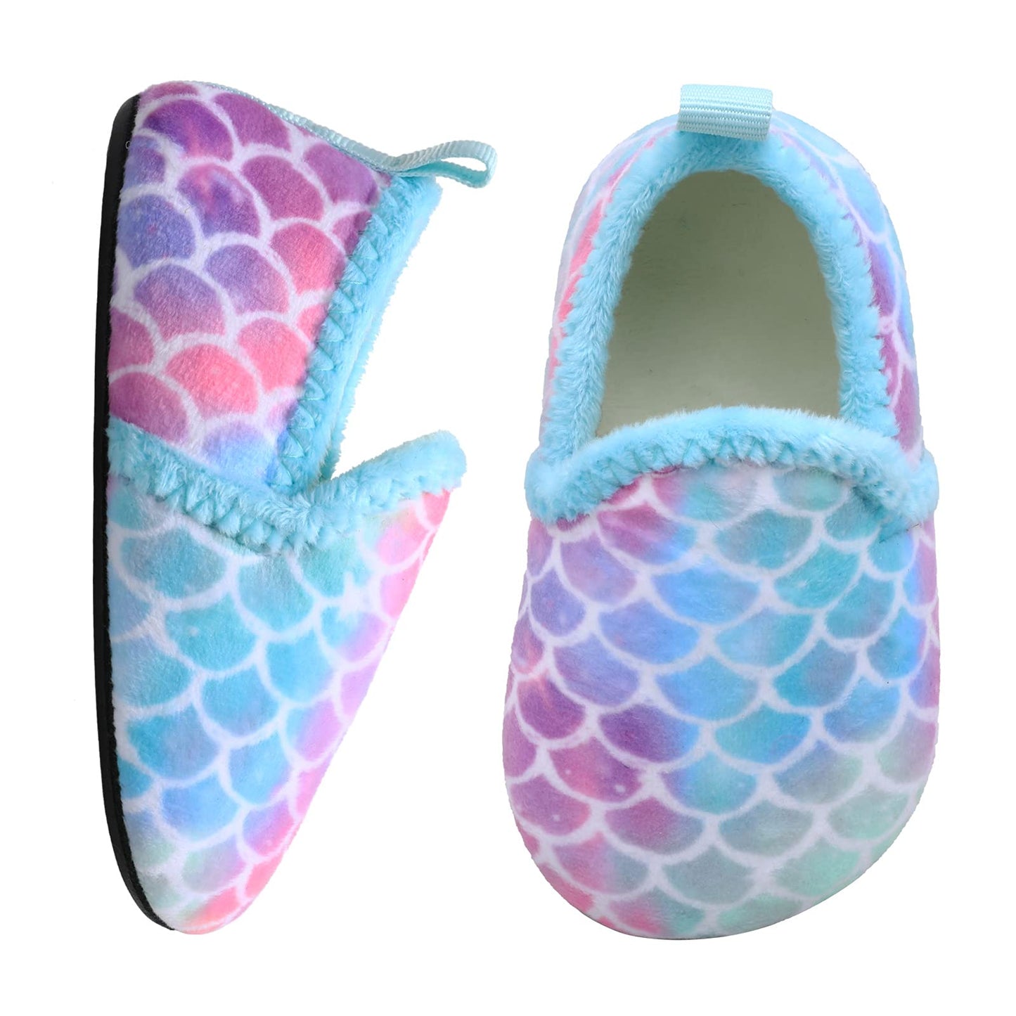 L-RUN Toddler Boys Girls House Slippers Indoor Home Shoes Warm Slipper Socks for Kids Baby Soft Winter Warm Walking Shoes
