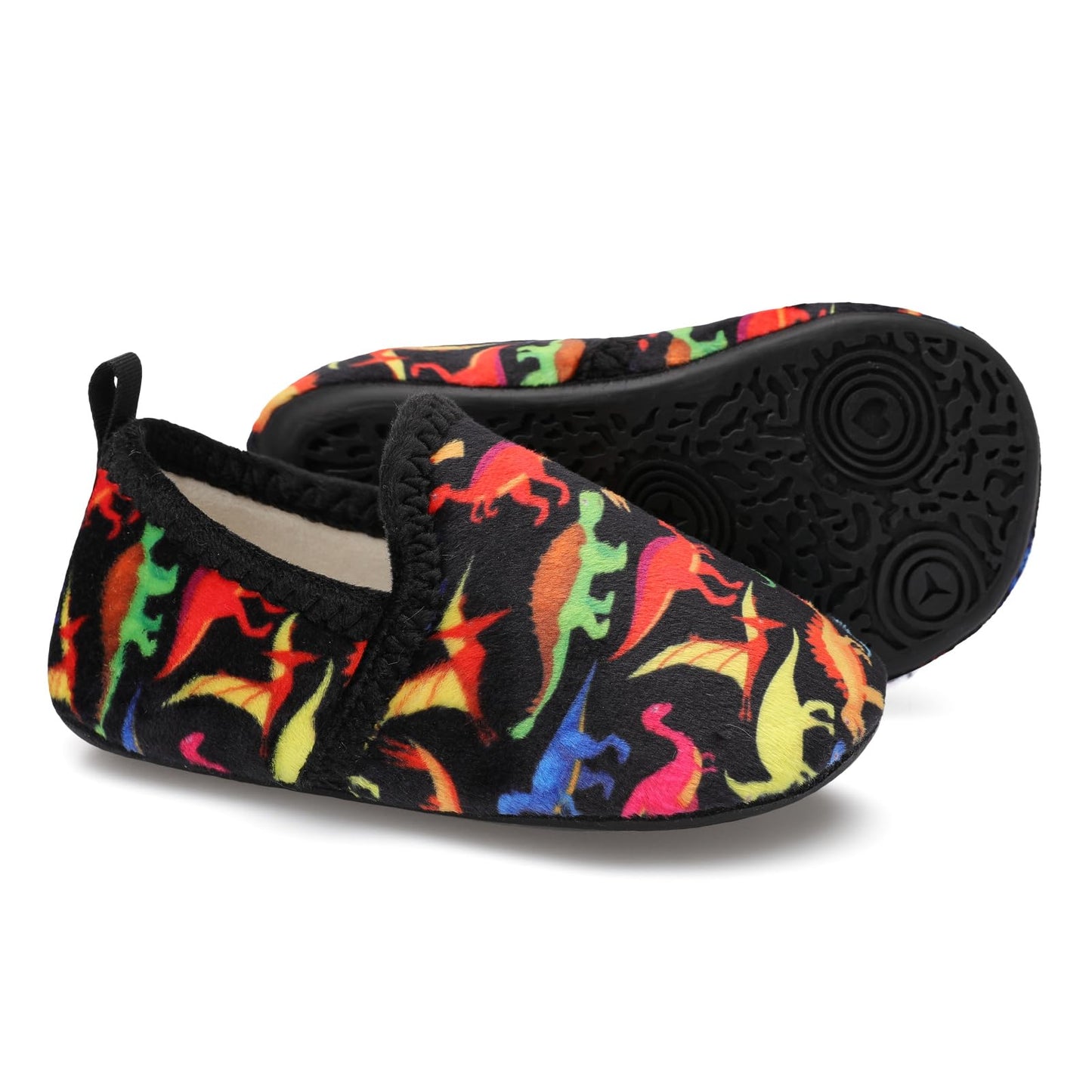 L-RUN Toddler Boys Girls House Slippers Indoor Home Shoes Warm Slipper Socks for Kids Baby Soft Winter Warm Walking Shoes
