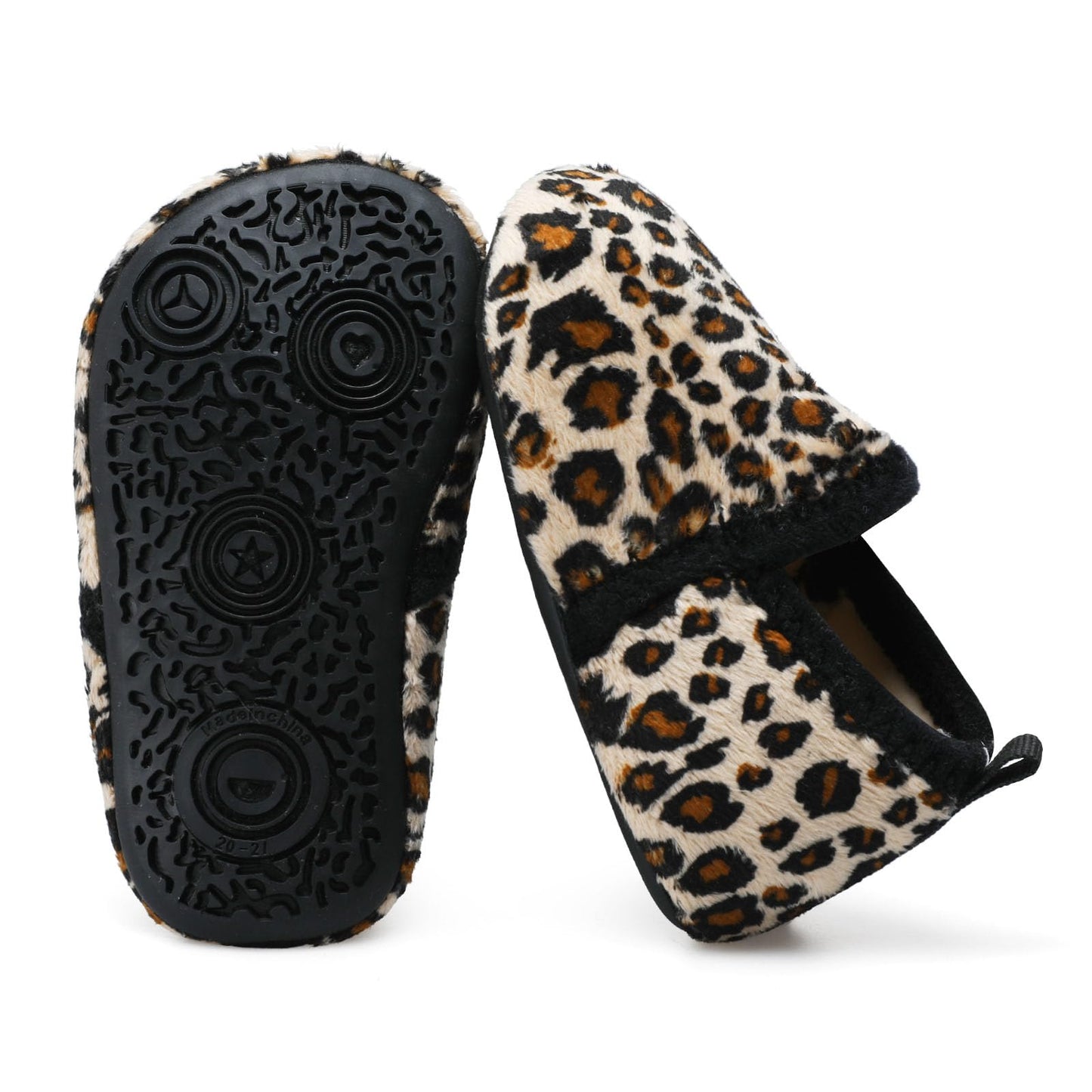 L-RUN Toddler Boys Girls House Slippers Indoor Home Shoes Warm Slipper Socks for Kids Baby Soft Winter Warm Walking Shoes
