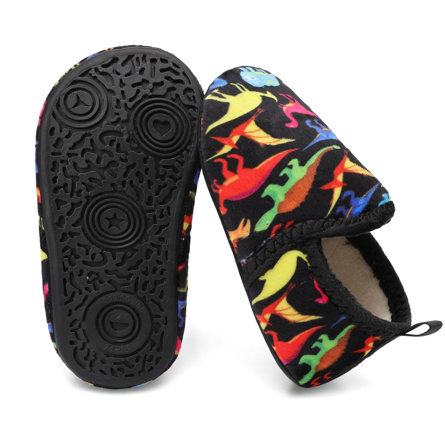 L-RUN Toddler Boys Girls House Slippers Indoor Home Shoes Warm Slipper Socks for Kids Baby Soft Winter Warm Walking Shoes