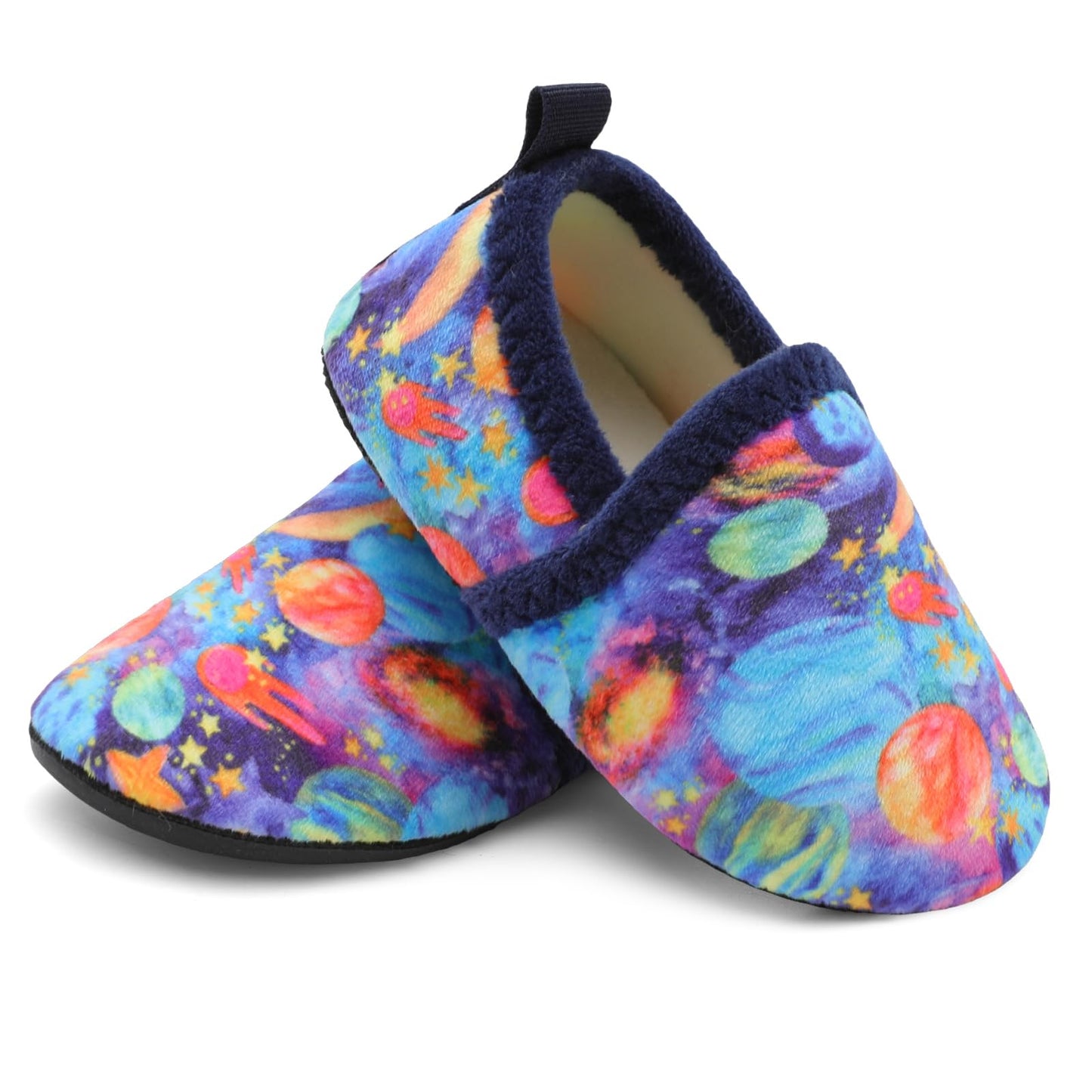 L-RUN Toddler Boys Girls House Slippers Indoor Home Shoes Warm Slipper Socks for Kids Baby Soft Winter Warm Walking Shoes