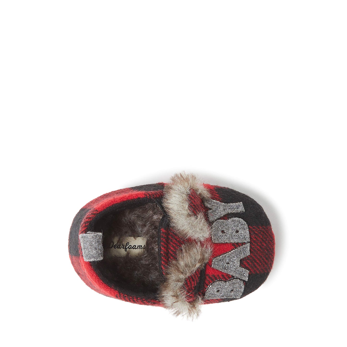 Dearfoams Kids and Toddlers Lil Bear Baby Bear Christmas Holiday Matching Pajama Family Bear Slipper
