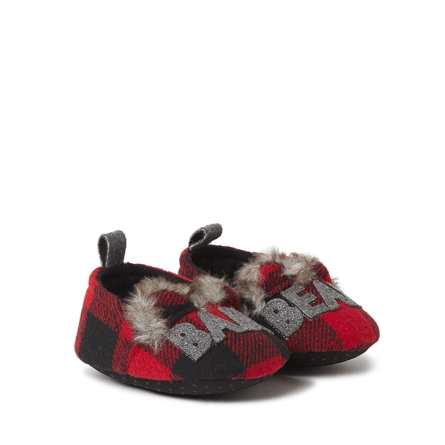 Dearfoams Kids and Toddlers Lil Bear Baby Bear Christmas Holiday Matching Pajama Family Bear Slipper