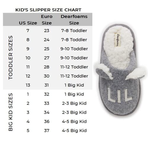 Dearfoams Kids and Toddlers Lil Bear Baby Bear Christmas Holiday Matching Pajama Family Bear Slipper
