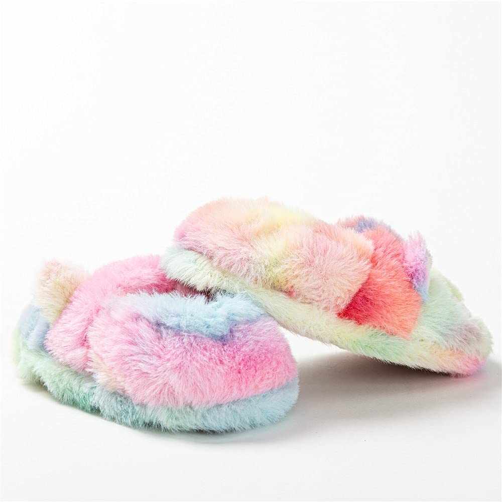 Girls Slippers Fuzzy Warm Soft Slipper