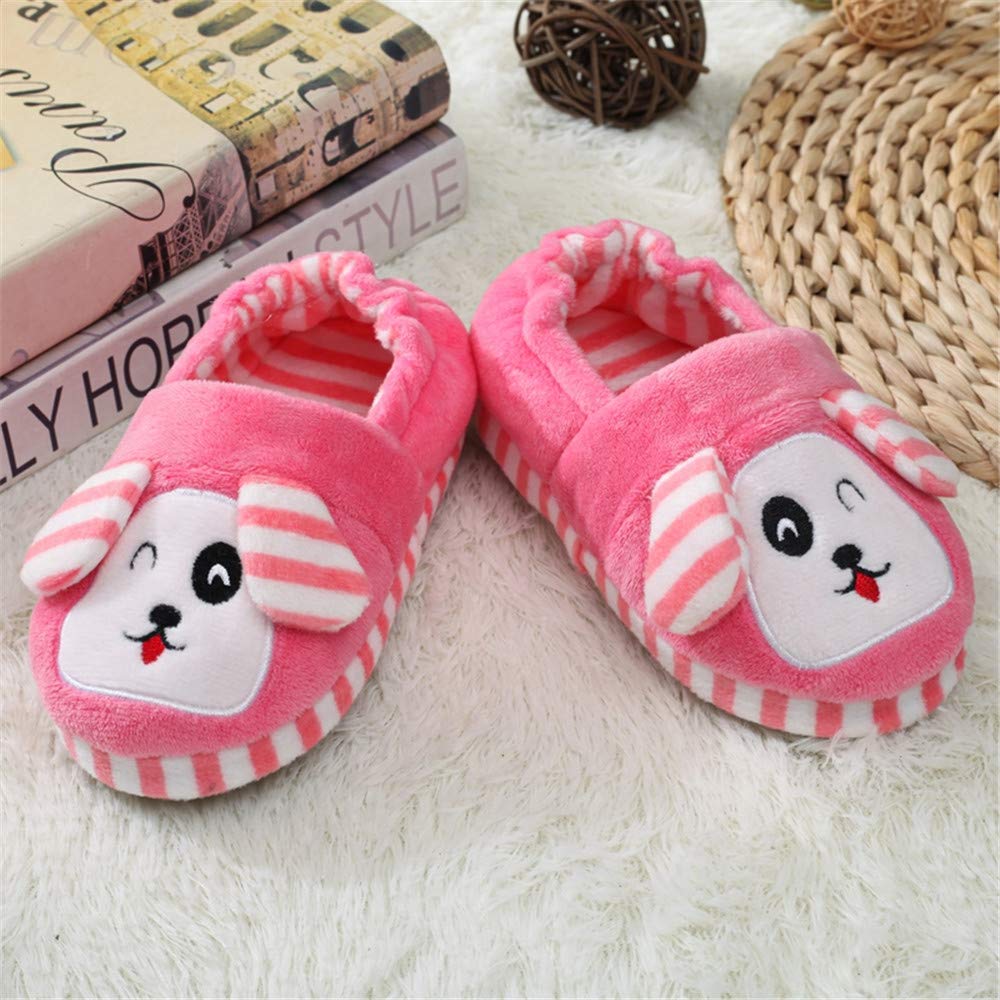 Baby Girls' House Slippers with Non-Slip Rubber