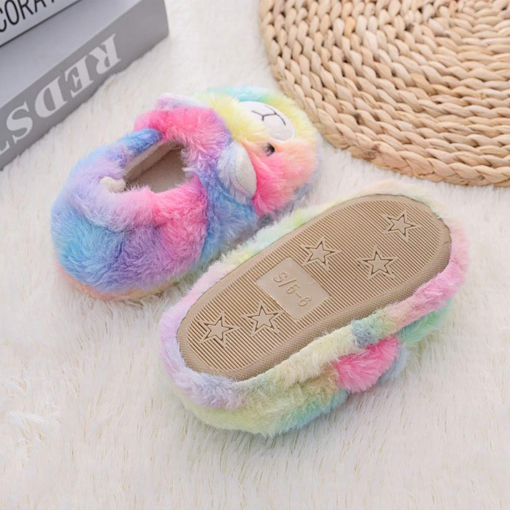Baby Girls' House Slippers with Non-Slip Rubber