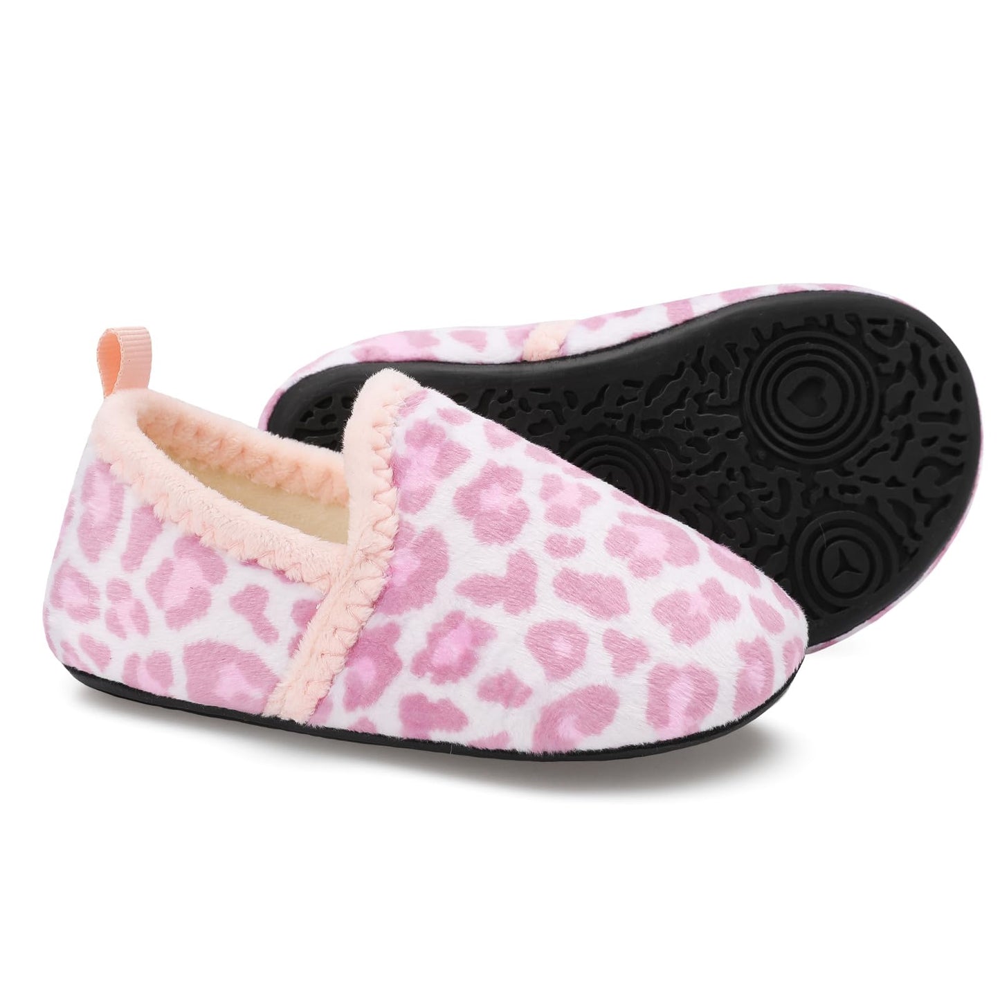 L-RUN Toddler Boys Girls House Slippers Indoor Home Shoes Warm Slipper Socks for Kids Baby Soft Winter Warm Walking Shoes