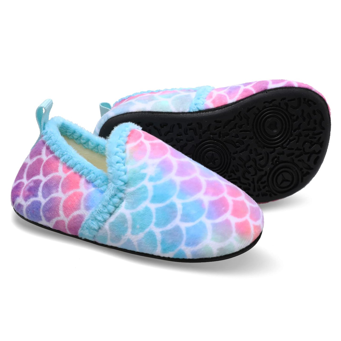 L-RUN Toddler Boys Girls House Slippers Indoor Home Shoes Warm Slipper Socks for Kids Baby Soft Winter Warm Walking Shoes