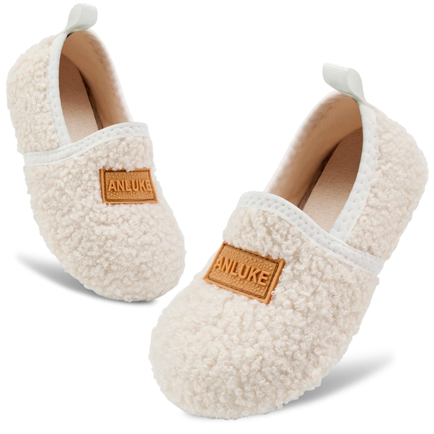 ANLUKE Kids Toddler Slippers Boys Girls Indoor House Shoes Non-Slip Slippers Socks Outdoor Warm Walking Shoes