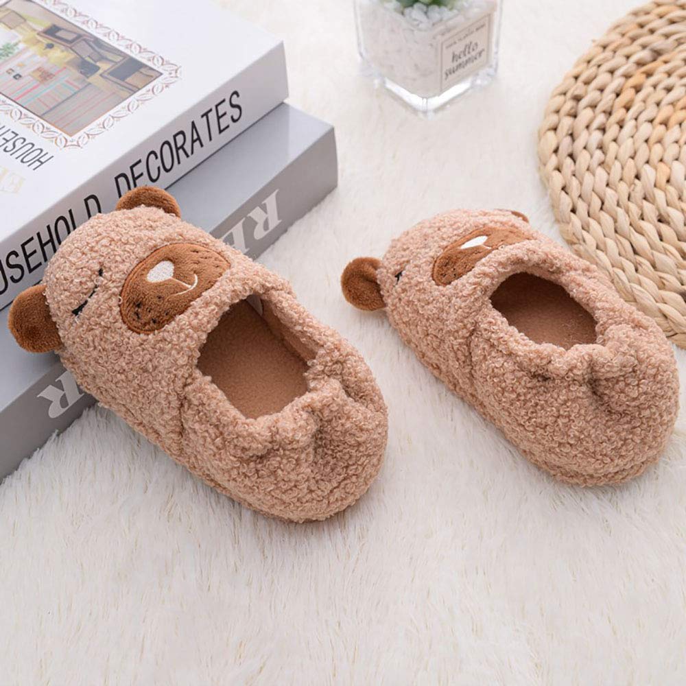 Baby Girls' House Slippers with Non-Slip Rubber