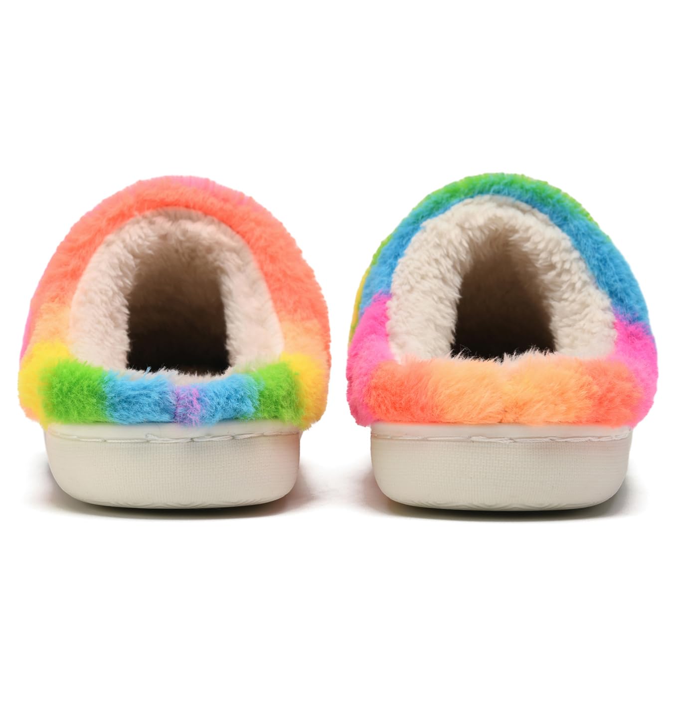 FUUPNN Smile Face Slippers for Girls Boys,Retro Cute Soft Plush Indoor Outdoor Shoes Fuzzy House Lightweight Slippers with Memory Foam Warmth Happy face Slippers Non Slip Smile Slippers for Winter