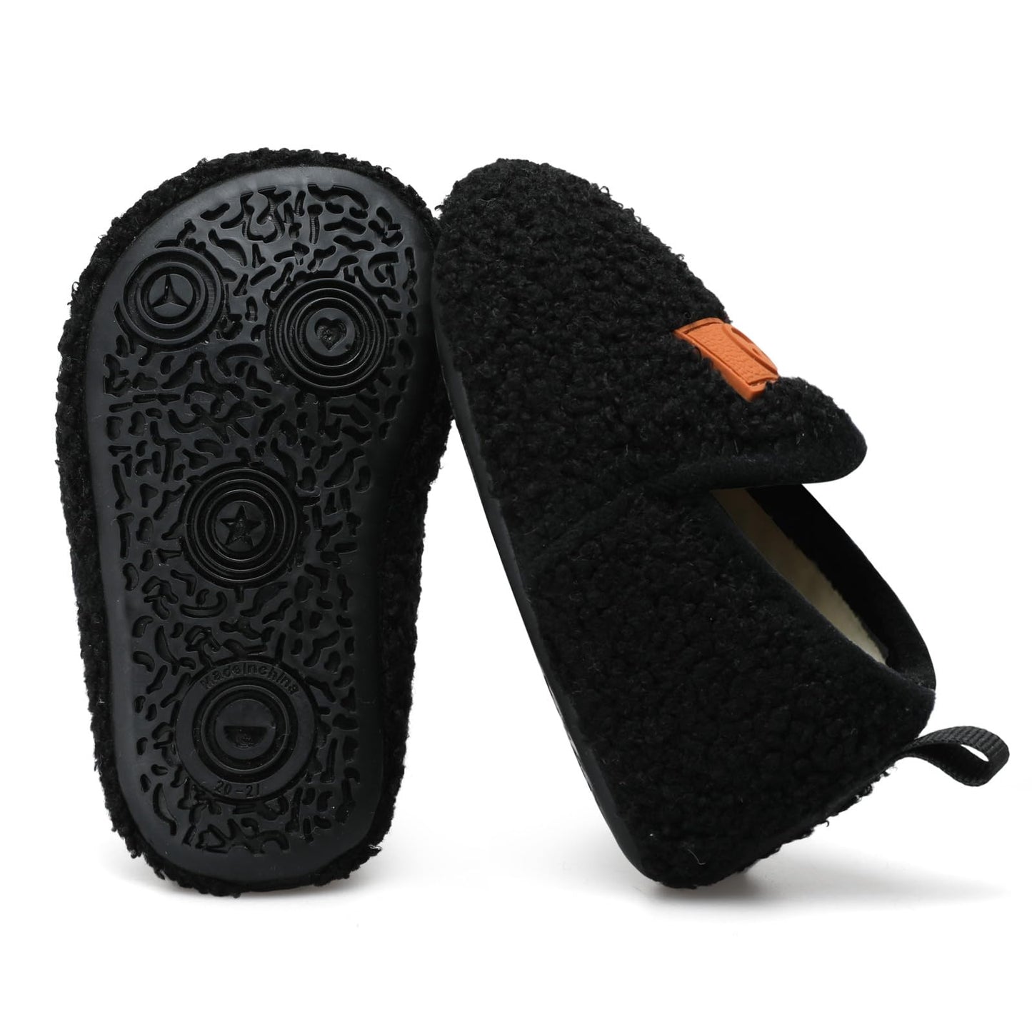 L-RUN Toddler Boys Girls House Slippers Indoor Home Shoes Warm Slipper Socks for Kids Baby Soft Winter Warm Walking Shoes