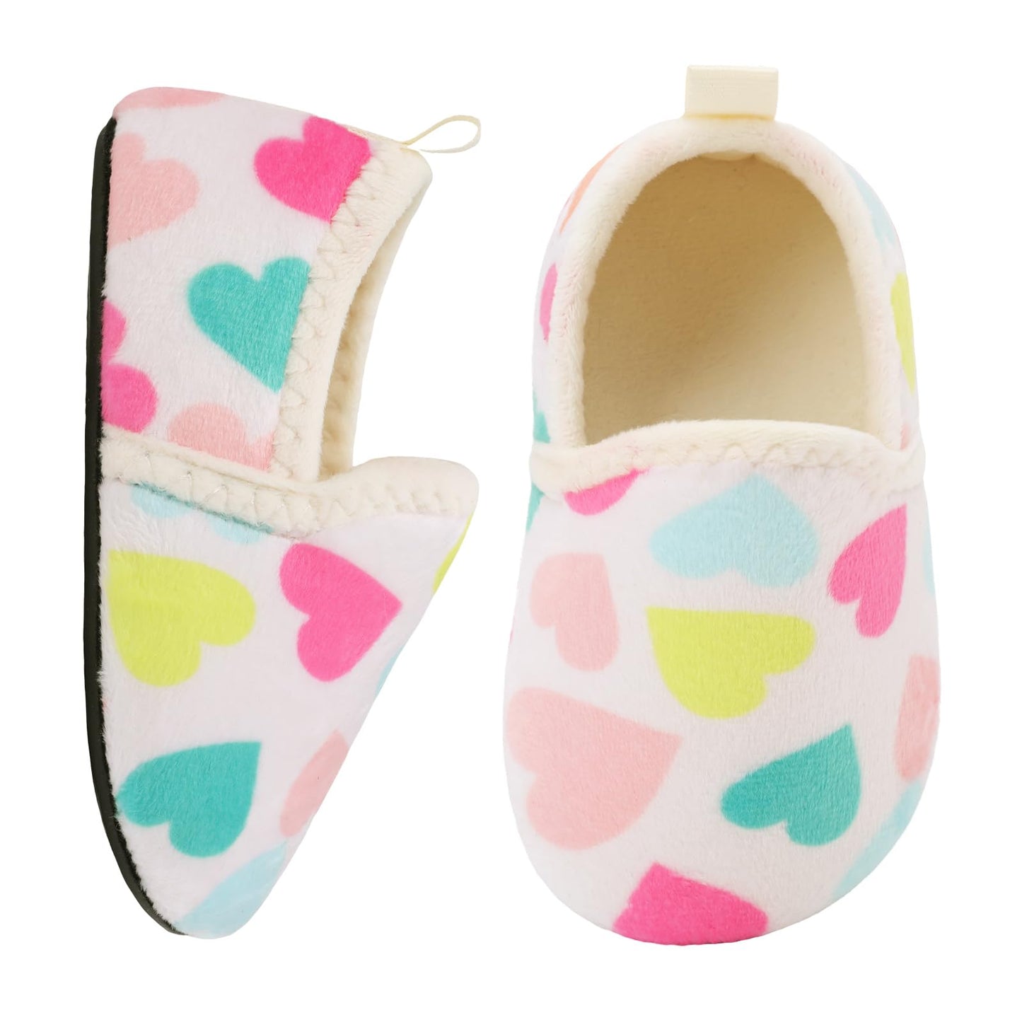 L-RUN Toddler Boys Girls House Slippers Indoor Home Shoes Warm Slipper Socks for Kids Baby Soft Winter Warm Walking Shoes