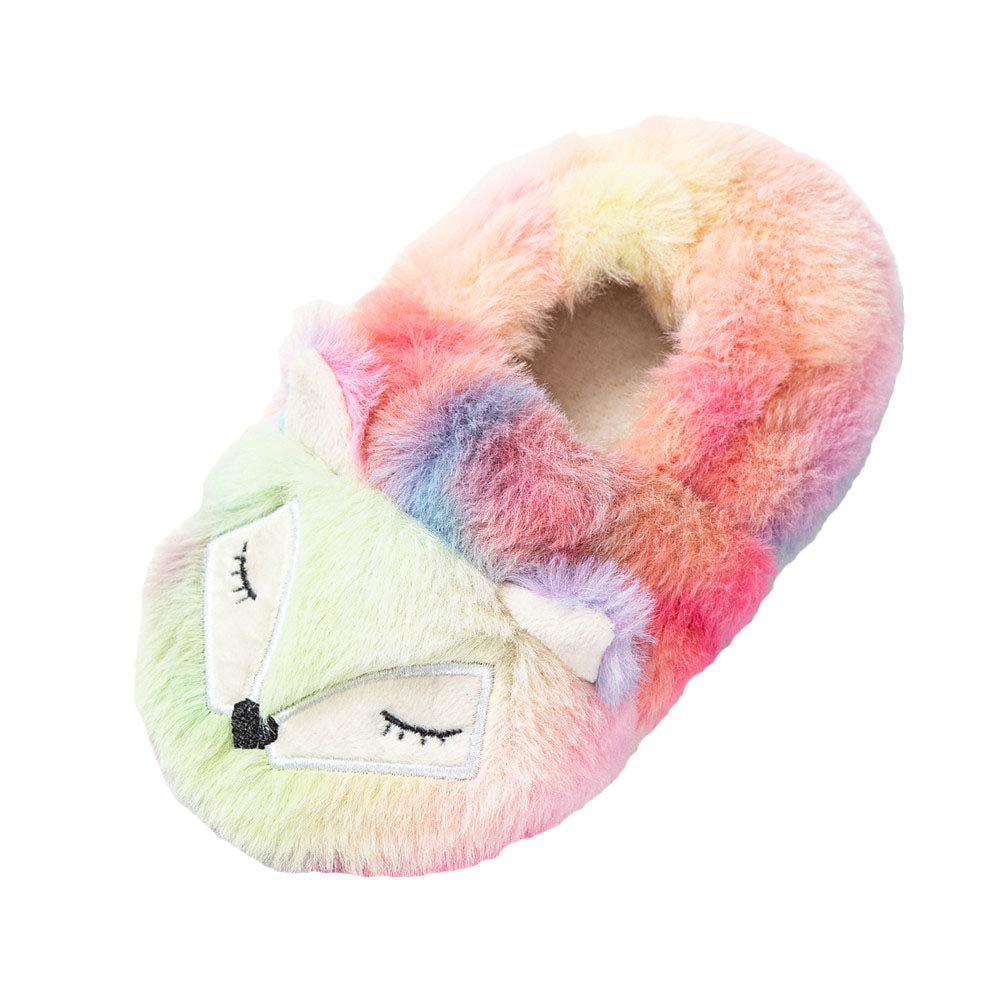 Baby Girls' House Slippers with Non-Slip Rubber