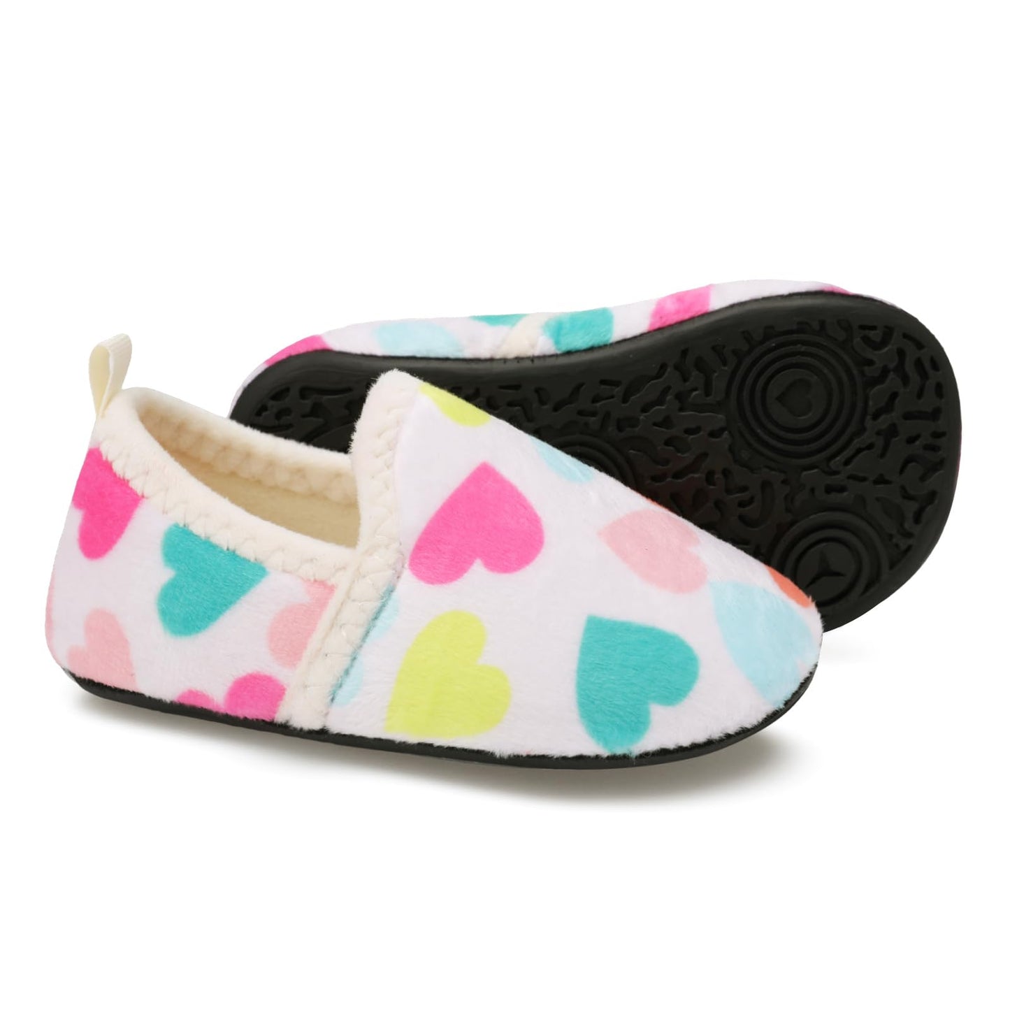 L-RUN Toddler Boys Girls House Slippers Indoor Home Shoes Warm Slipper Socks for Kids Baby Soft Winter Warm Walking Shoes