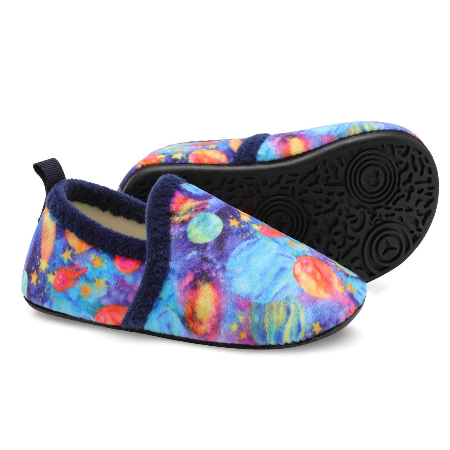 L-RUN Toddler Boys Girls House Slippers Indoor Home Shoes Warm Slipper Socks for Kids Baby Soft Winter Warm Walking Shoes