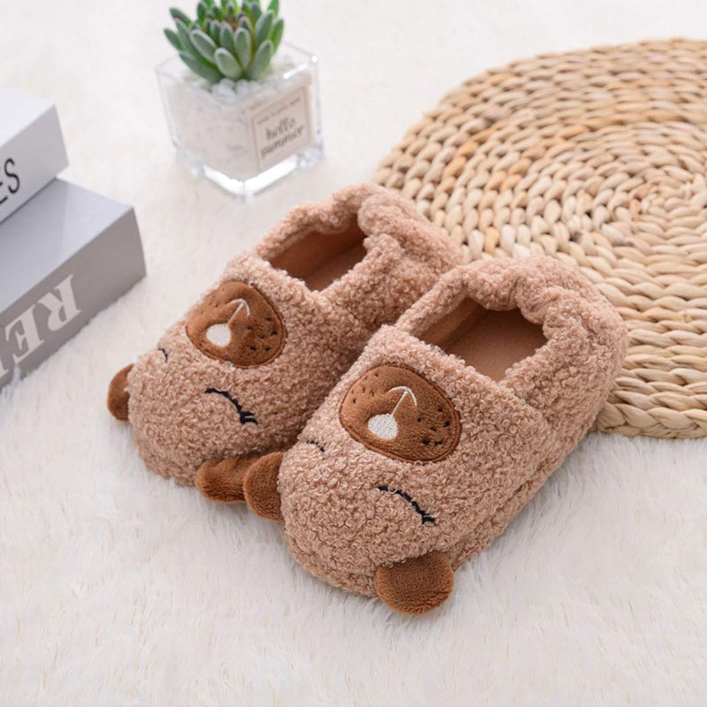 Baby Girls' House Slippers with Non-Slip Rubber