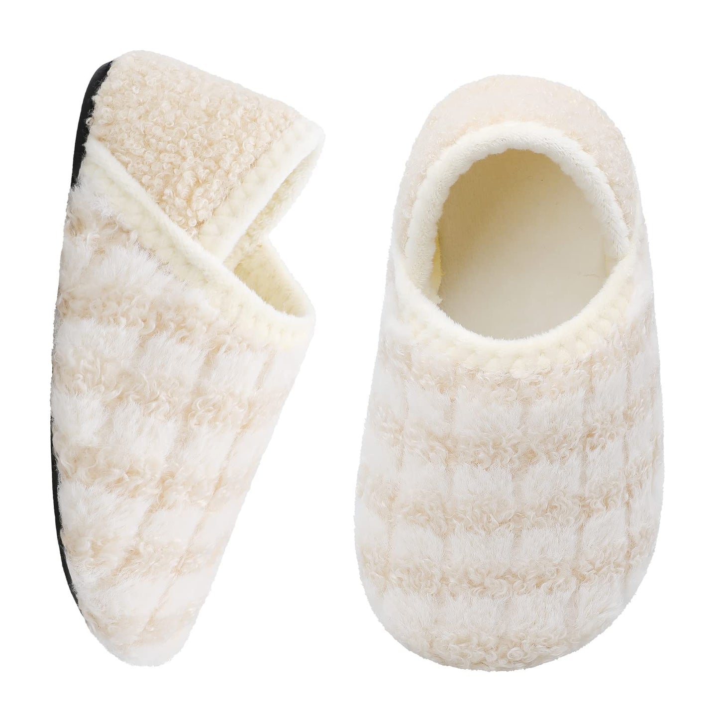 L-RUN Toddler Boys Girls House Slippers Indoor Home Shoes Warm Slipper Socks for Kids Baby Soft Winter Warm Walking Shoes