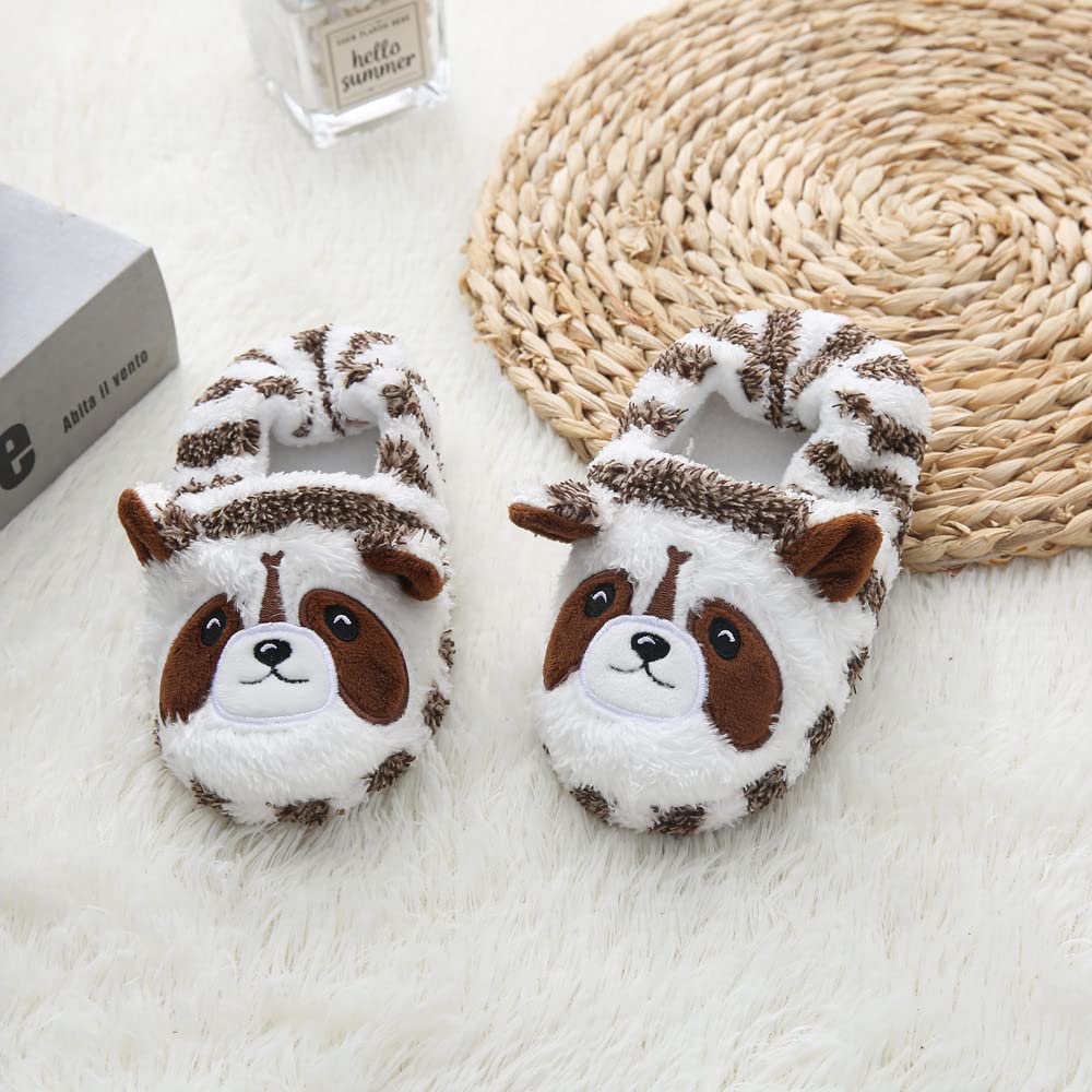 Baby Girls' House Slippers with Non-Slip Rubber