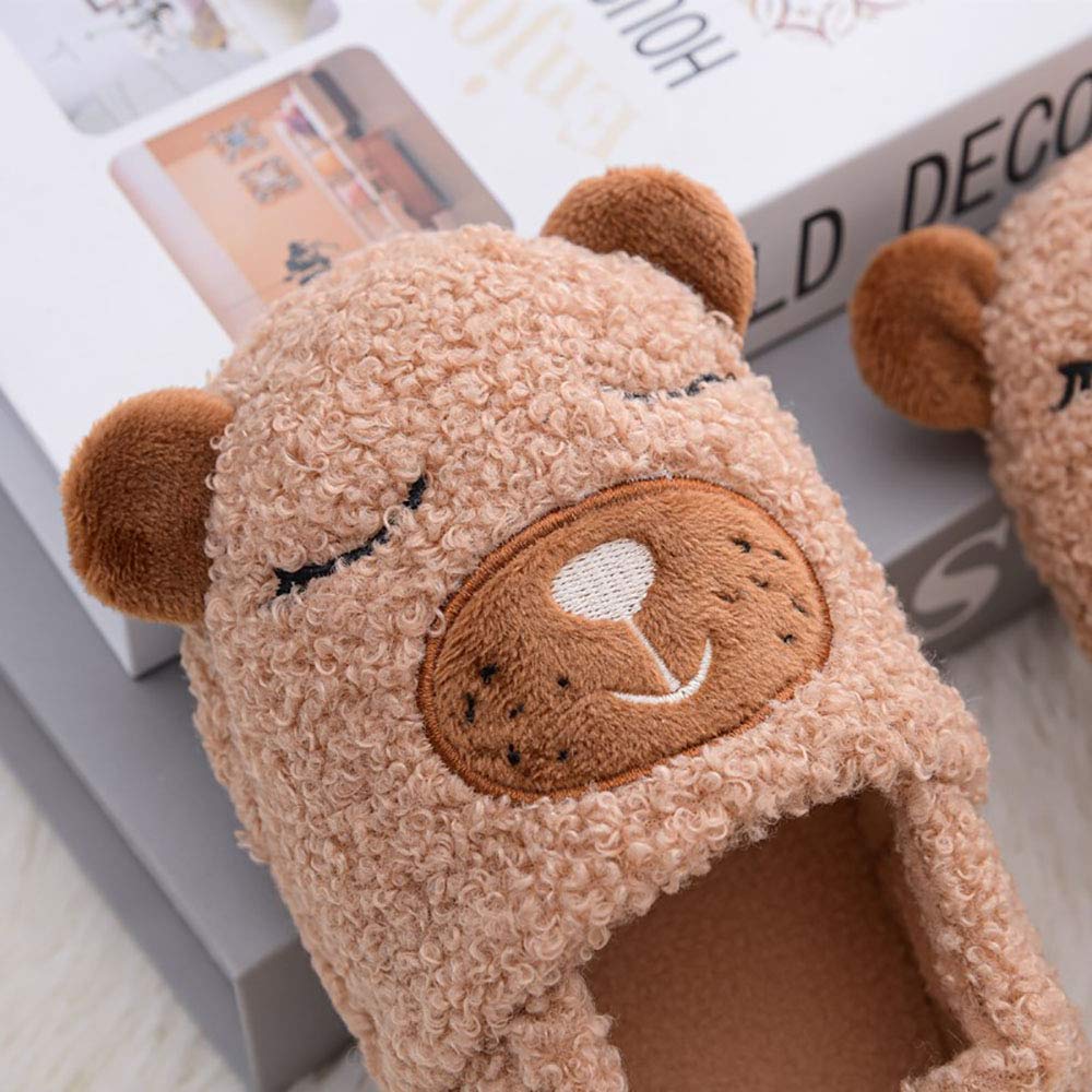 Baby Girls' House Slippers with Non-Slip Rubber