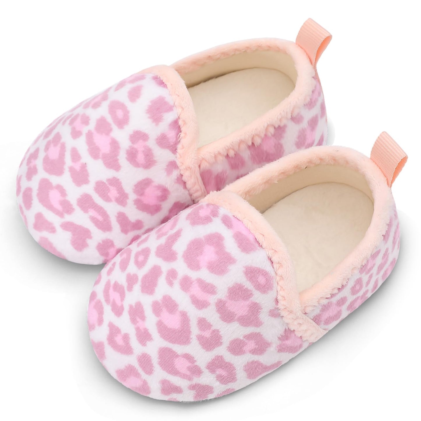 L-RUN Toddler Boys Girls House Slippers Indoor Home Shoes Warm Slipper Socks for Kids Baby Soft Winter Warm Walking Shoes