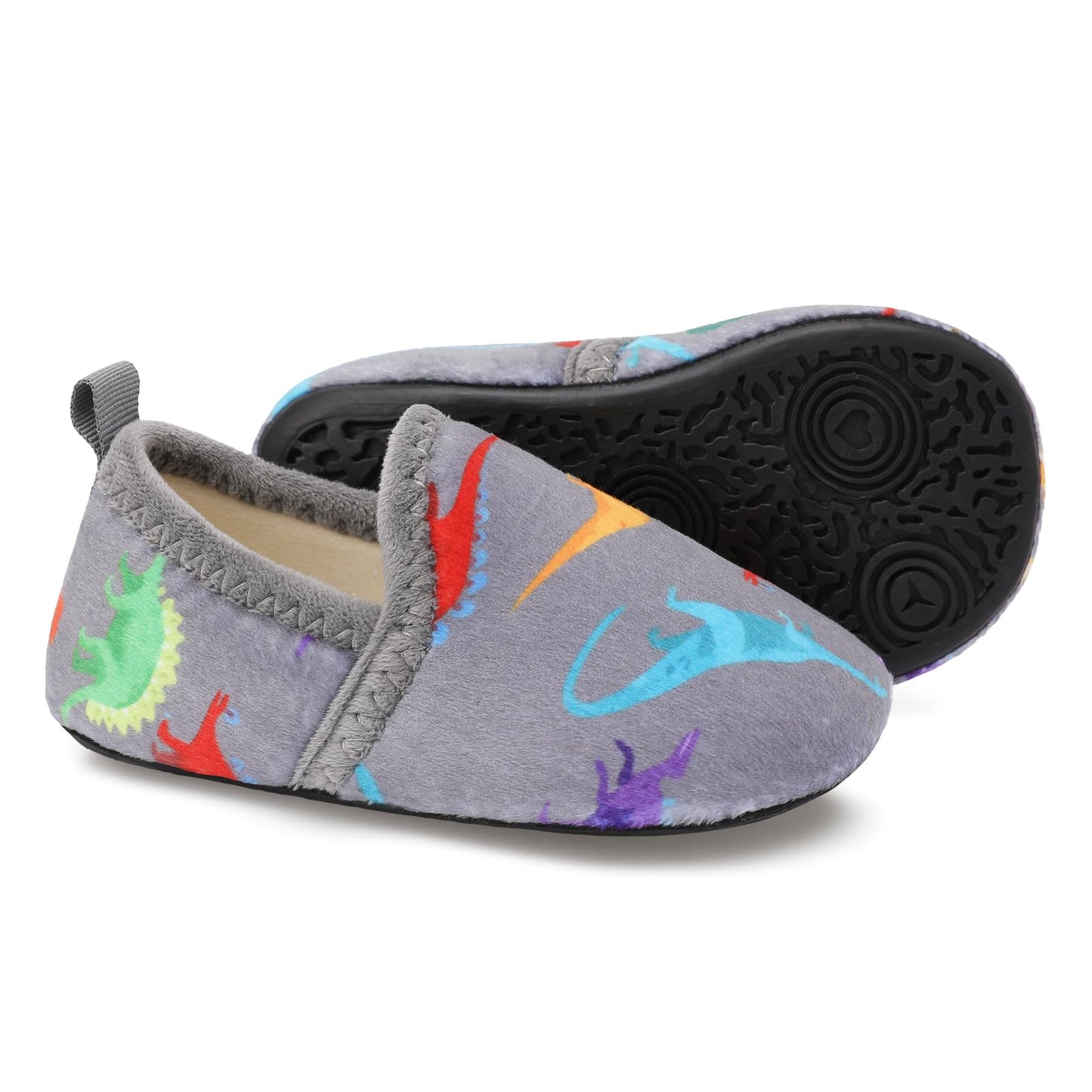 L-RUN Toddler Boys Girls House Slippers Indoor Home Shoes Warm Slipper Socks for Kids Baby Soft Winter Warm Walking Shoes