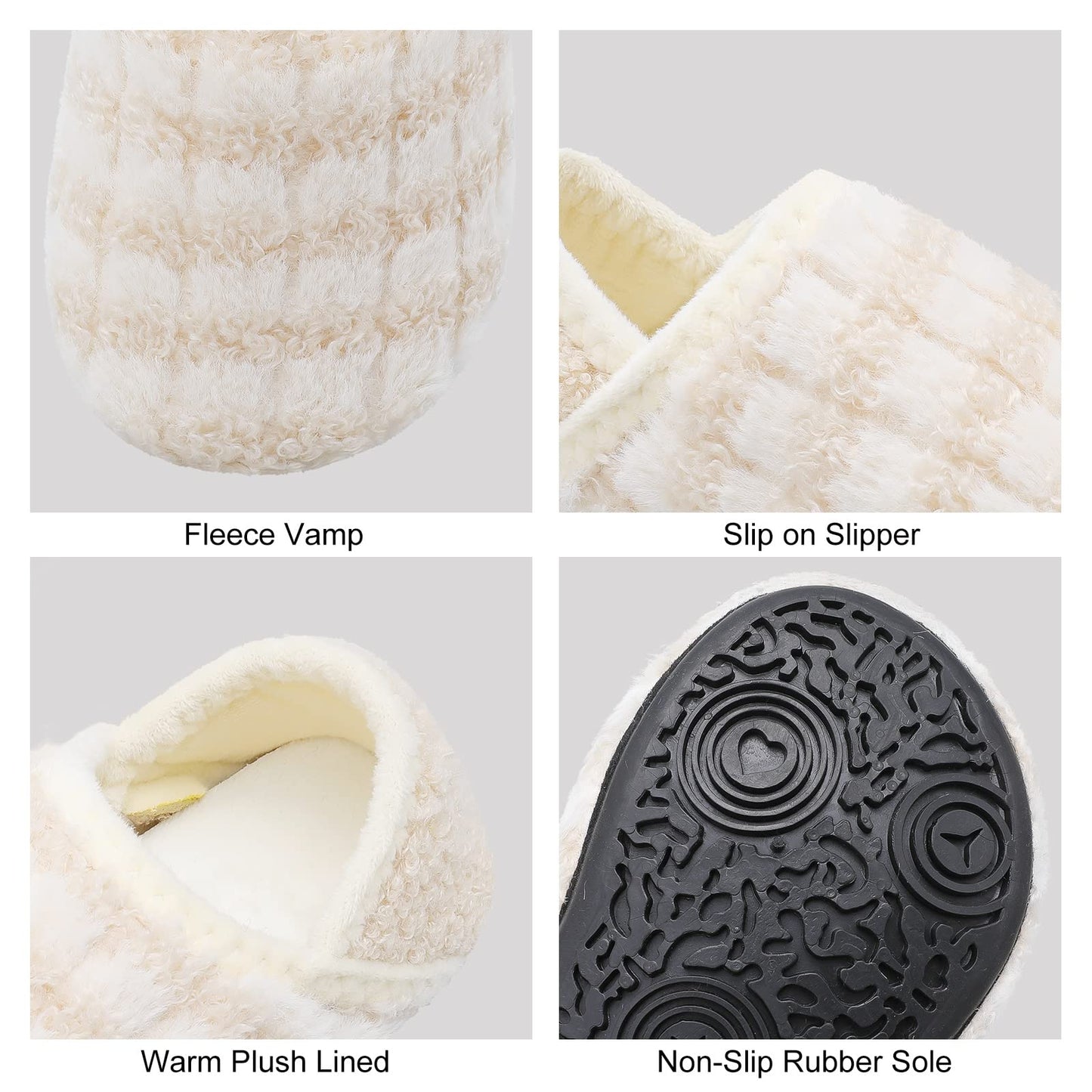 L-RUN Toddler Boys Girls House Slippers Indoor Home Shoes Warm Slipper Socks for Kids Baby Soft Winter Warm Walking Shoes