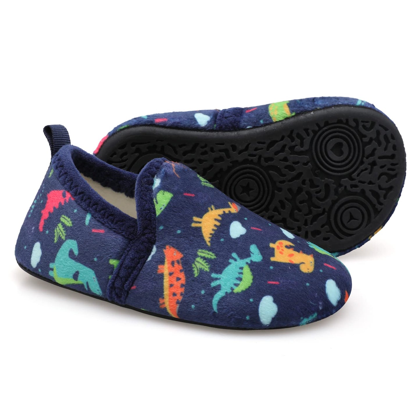 L-RUN Toddler Boys Girls House Slippers Indoor Home Shoes Warm Slipper Socks for Kids Baby Soft Winter Warm Walking Shoes