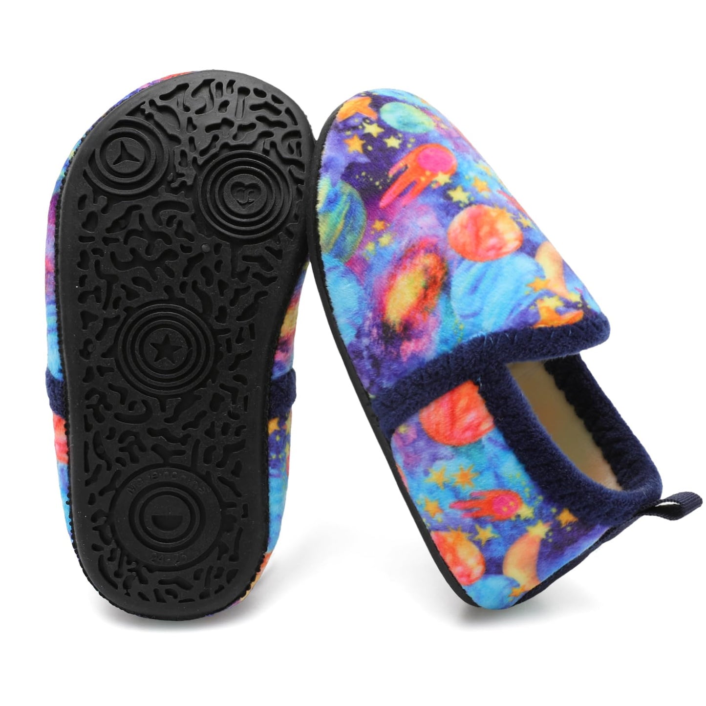 L-RUN Toddler Boys Girls House Slippers Indoor Home Shoes Warm Slipper Socks for Kids Baby Soft Winter Warm Walking Shoes