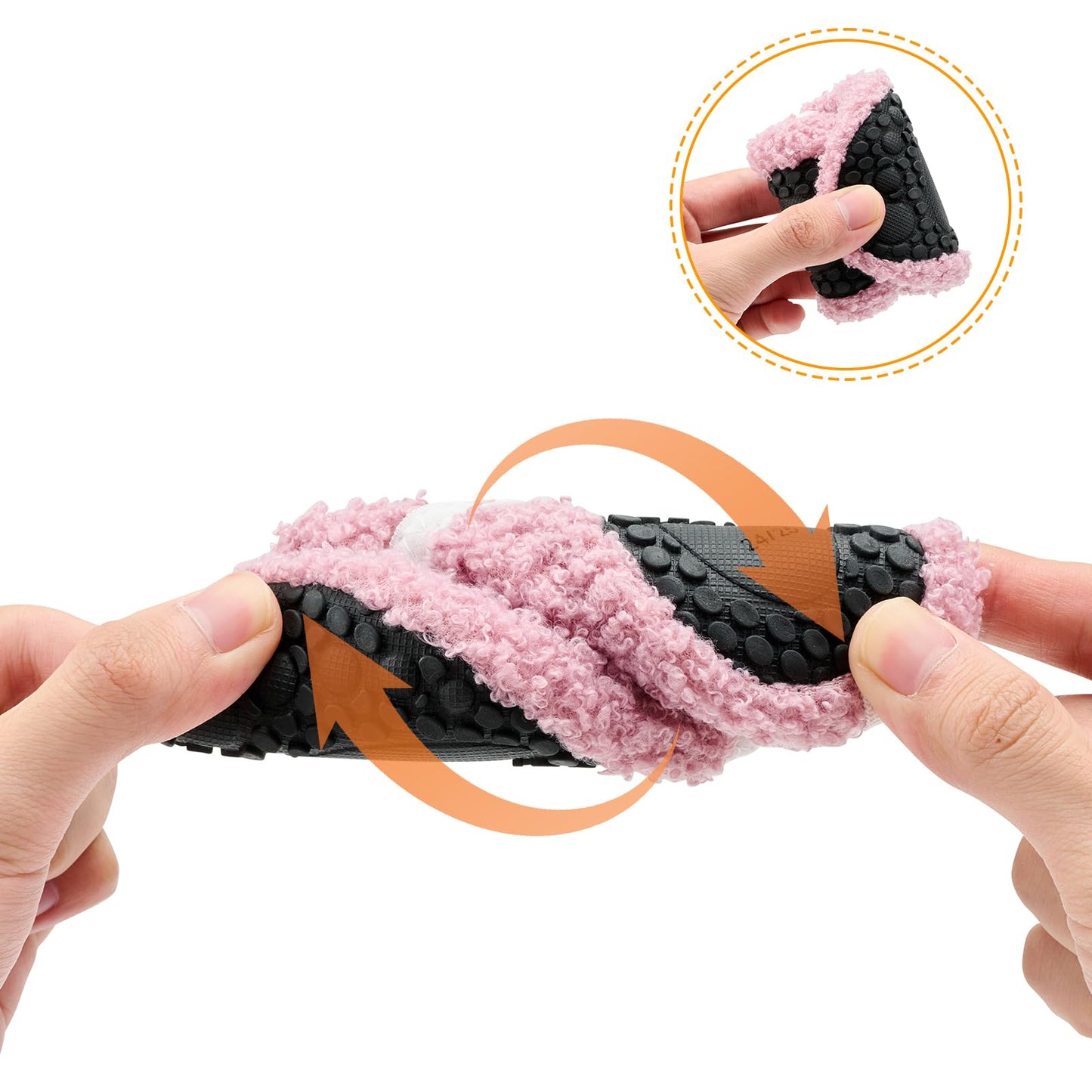 ANLUKE Kids Toddler Slippers Boys Girls Indoor House Shoes Non-Slip Slippers Socks Outdoor Warm Walking Shoes