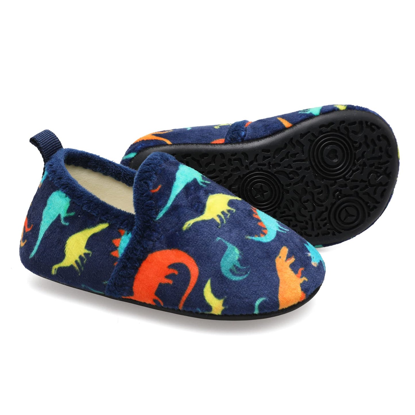 L-RUN Toddler Boys Girls House Slippers Indoor Home Shoes Warm Slipper Socks for Kids Baby Soft Winter Warm Walking Shoes