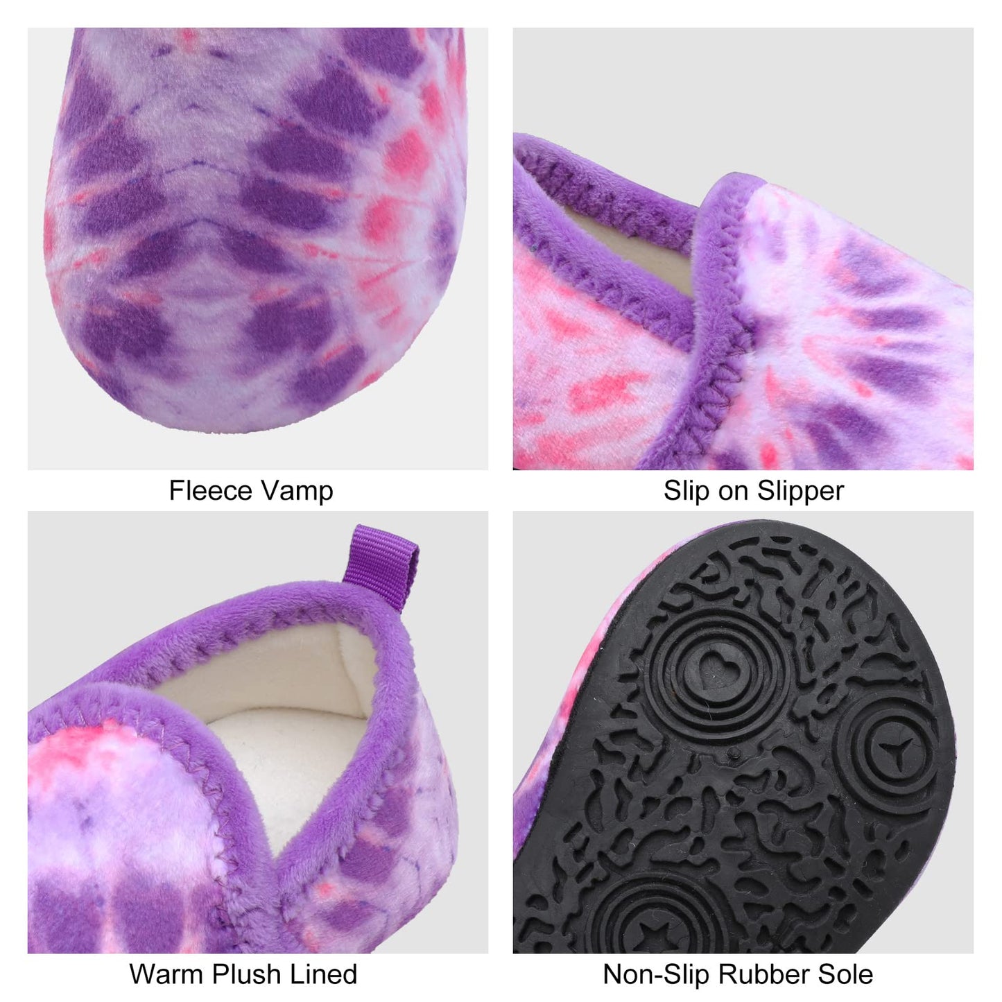 L-RUN Toddler Boys Girls House Slippers Indoor Home Shoes Warm Slipper Socks for Kids Baby Soft Winter Warm Walking Shoes
