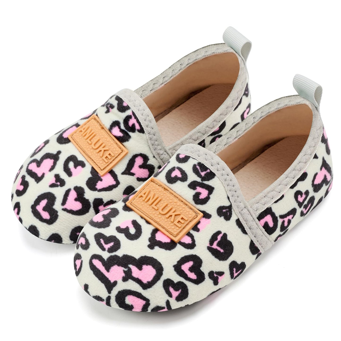 ANLUKE Kids Toddler Slippers Boys Girls Indoor House Shoes Non-Slip Slippers Socks Outdoor Warm Walking Shoes