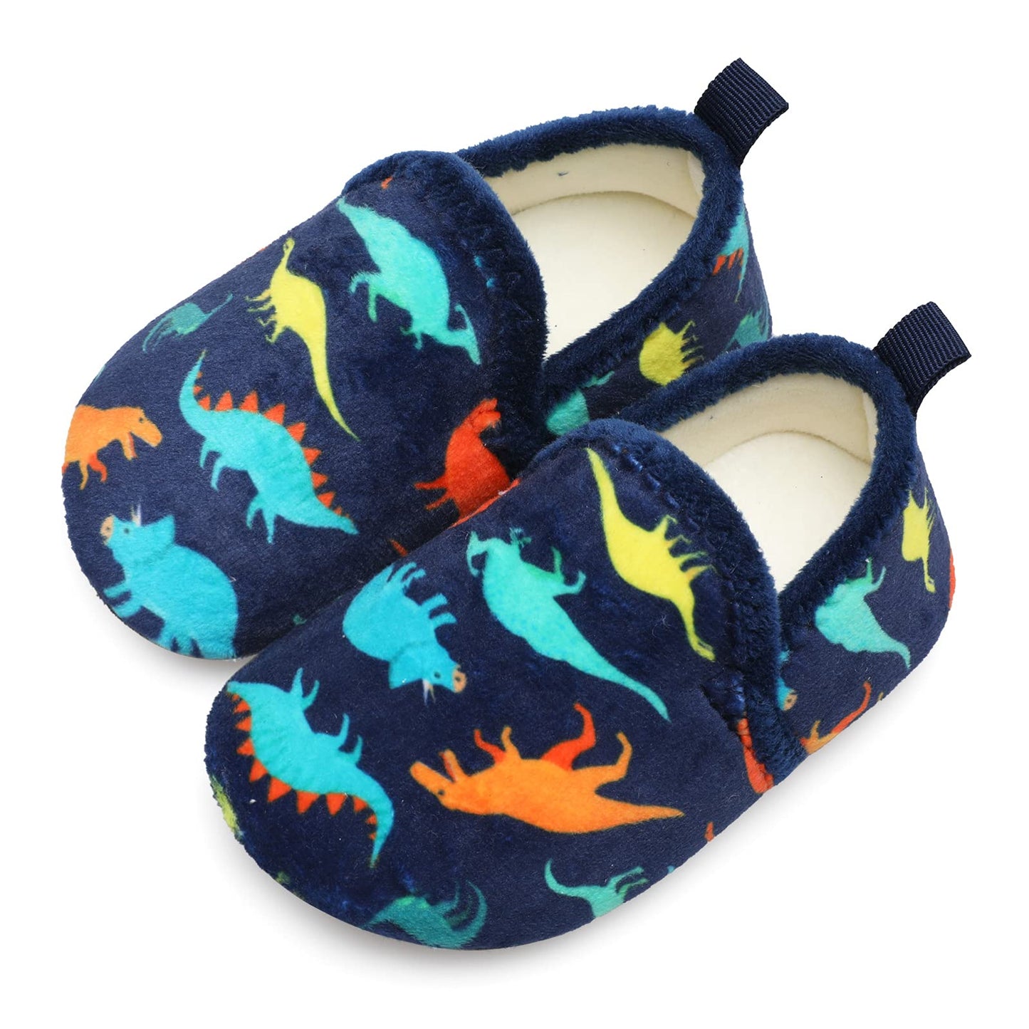 L-RUN Toddler Boys Girls House Slippers Indoor Home Shoes Warm Slipper Socks for Kids Baby Soft Winter Warm Walking Shoes